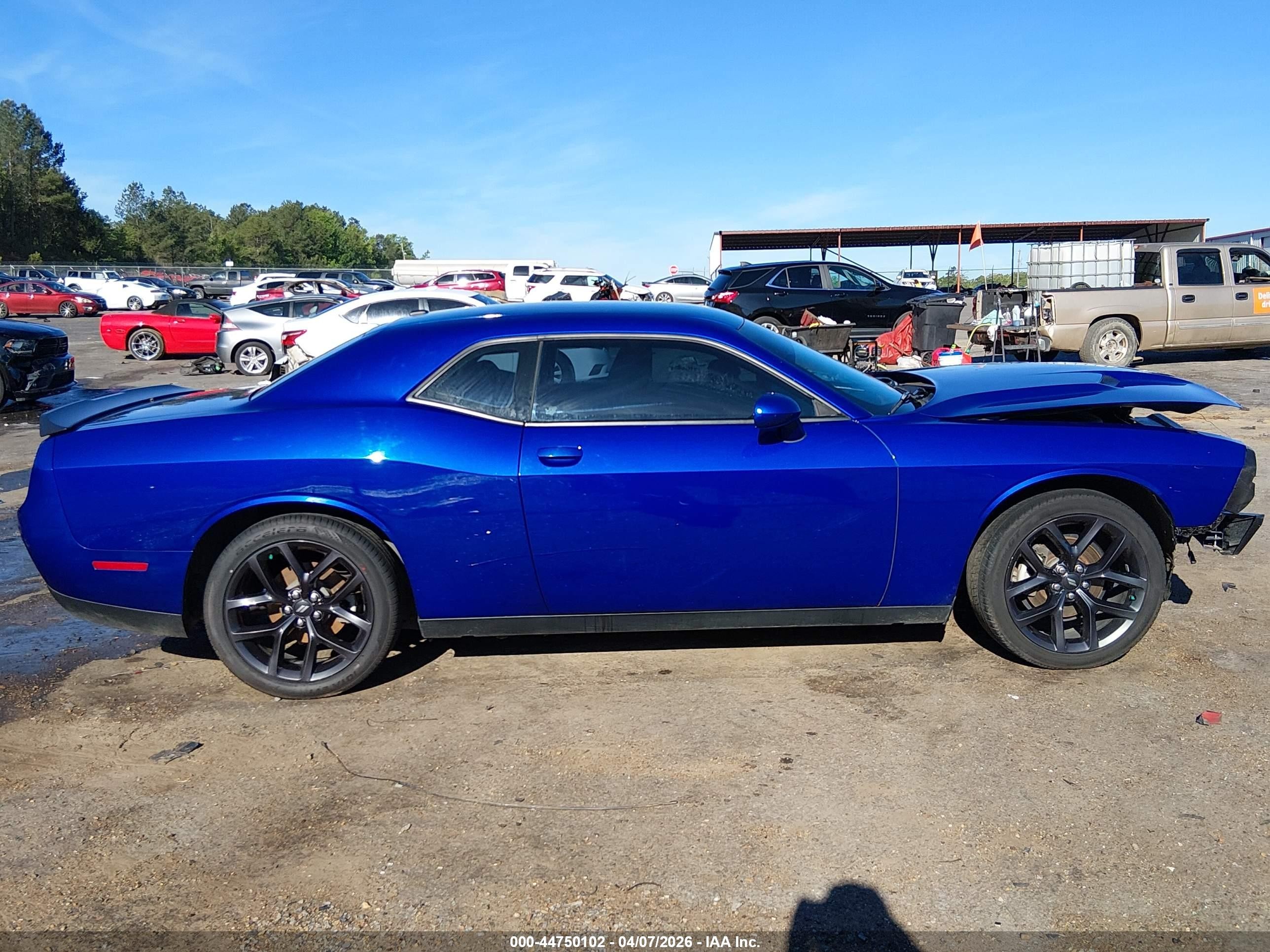 2021 Dodge Challenger Sxt Blue vin: 2C3CDZAG3MH571179