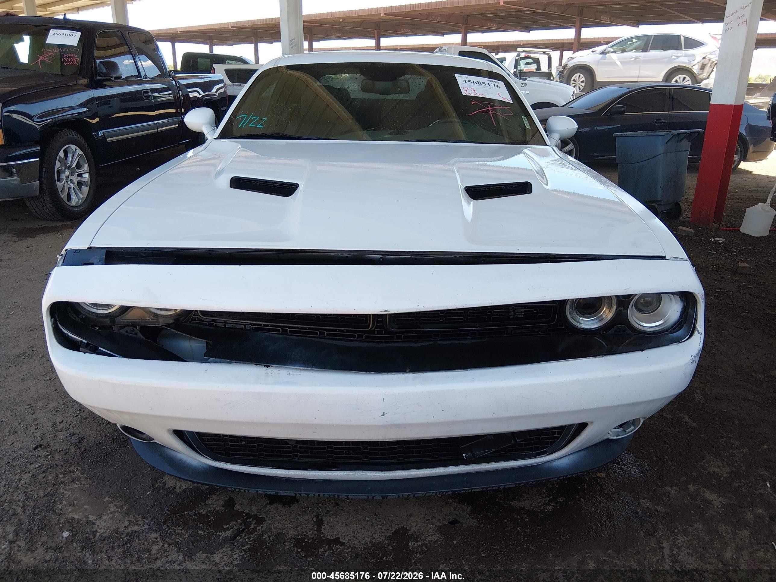 2015 Dodge Challenger Sxt White vin: 2C3CDZAG4FH821421