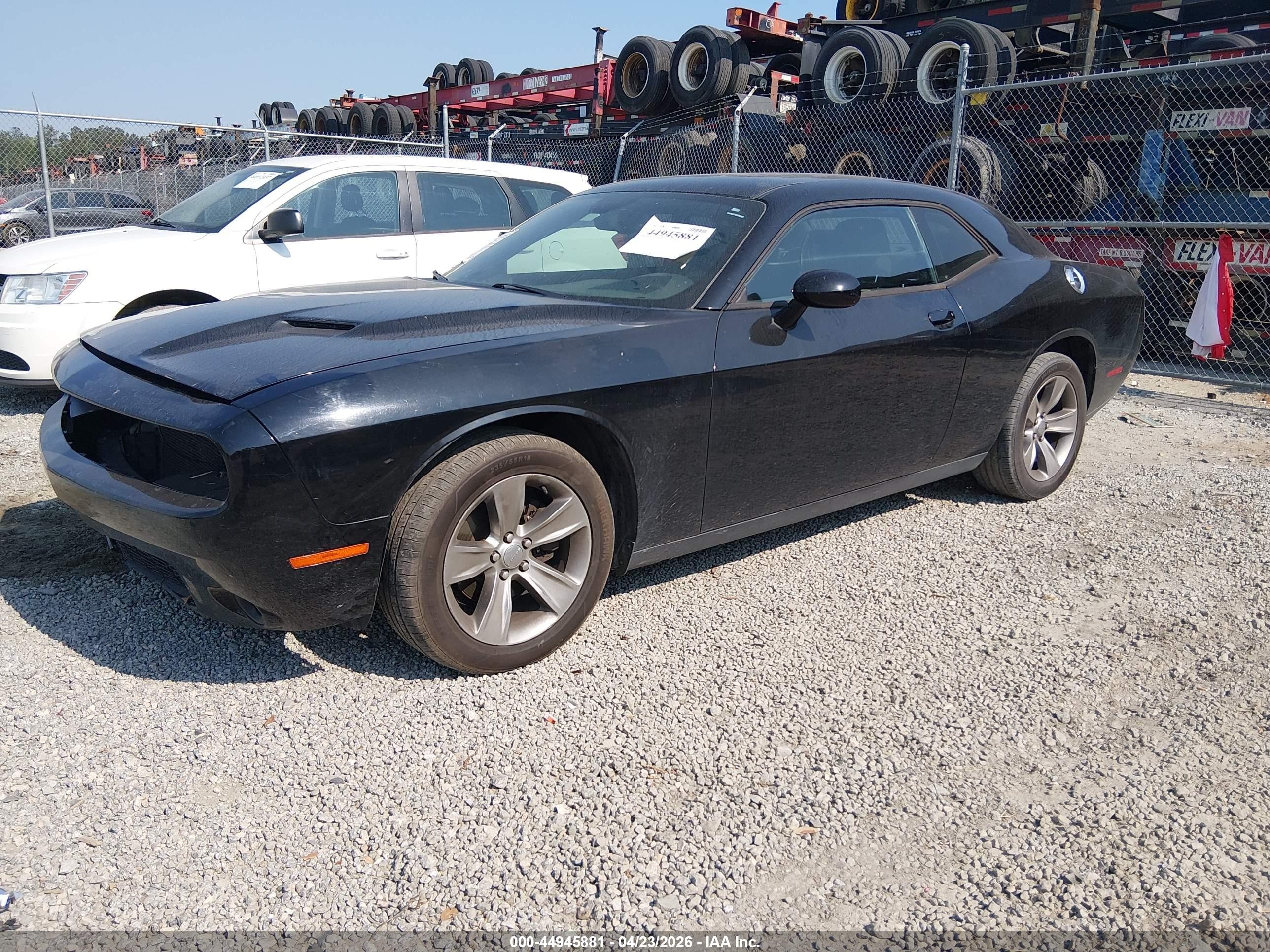 2015 Dodge Challenger Sxt Black vin: 2C3CDZAG4FH843080