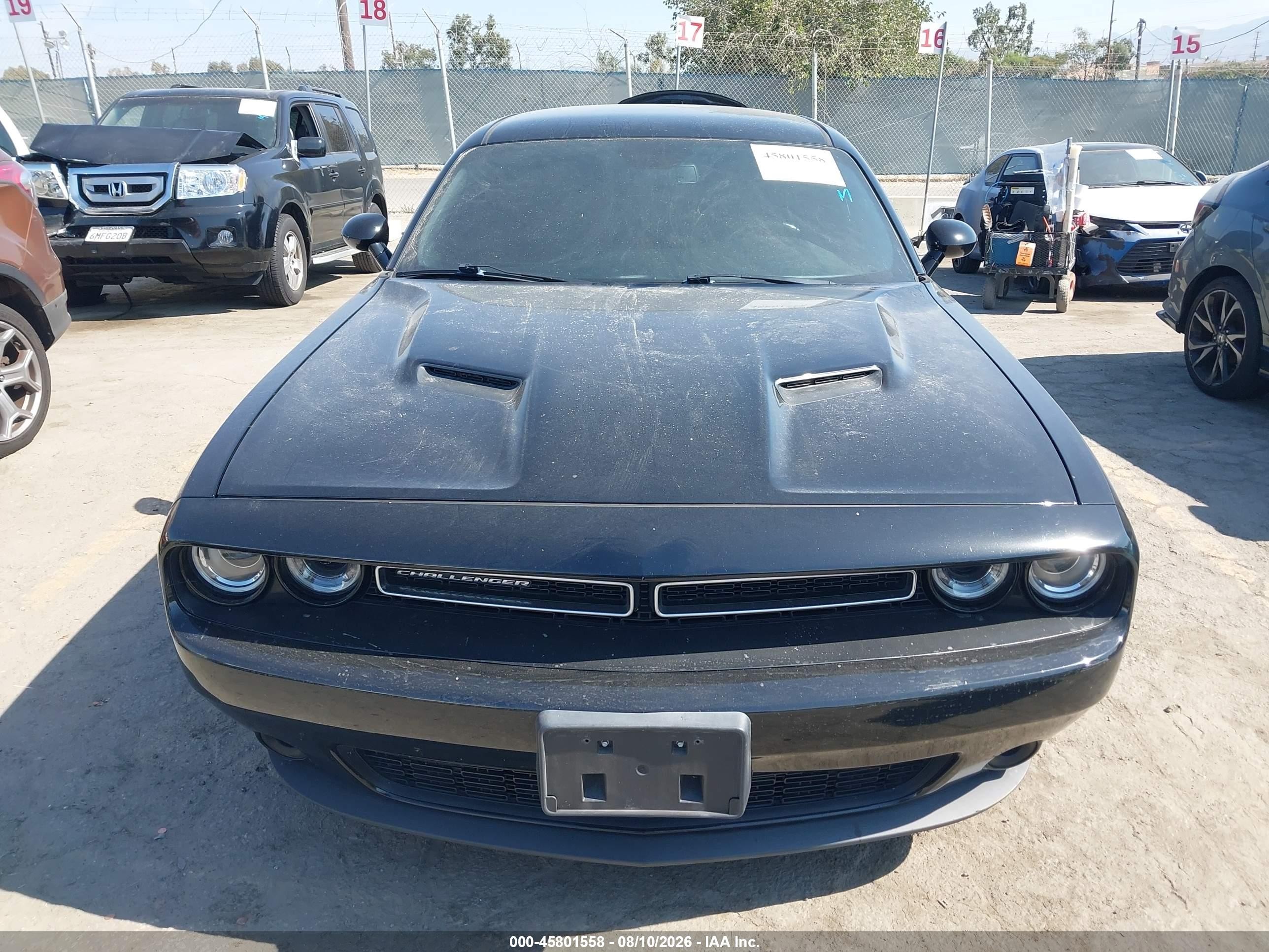 2019 Dodge Challenger Sxt Black vin: 2C3CDZAG4KH669876