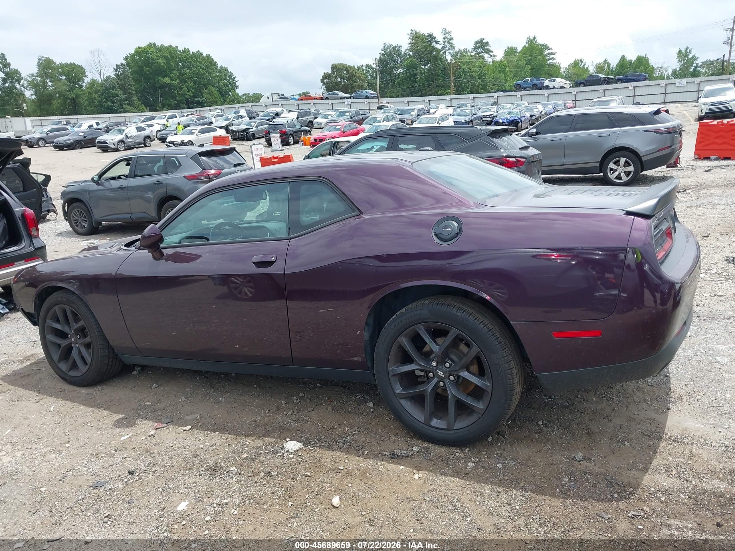 2021 Dodge Challenger Sxt Purple vin: 2C3CDZAG4MH610491