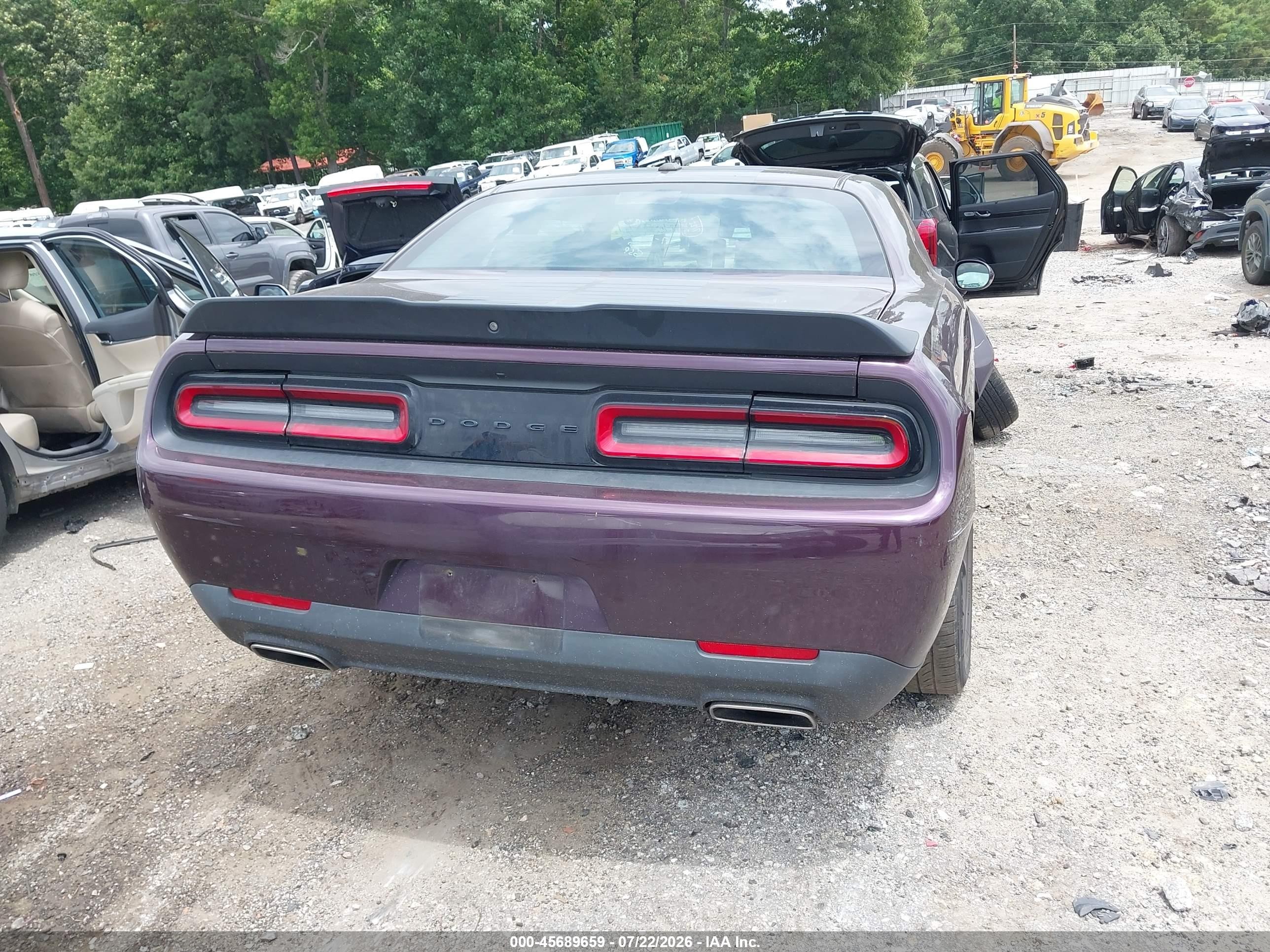 2021 Dodge Challenger Sxt Purple vin: 2C3CDZAG4MH610491