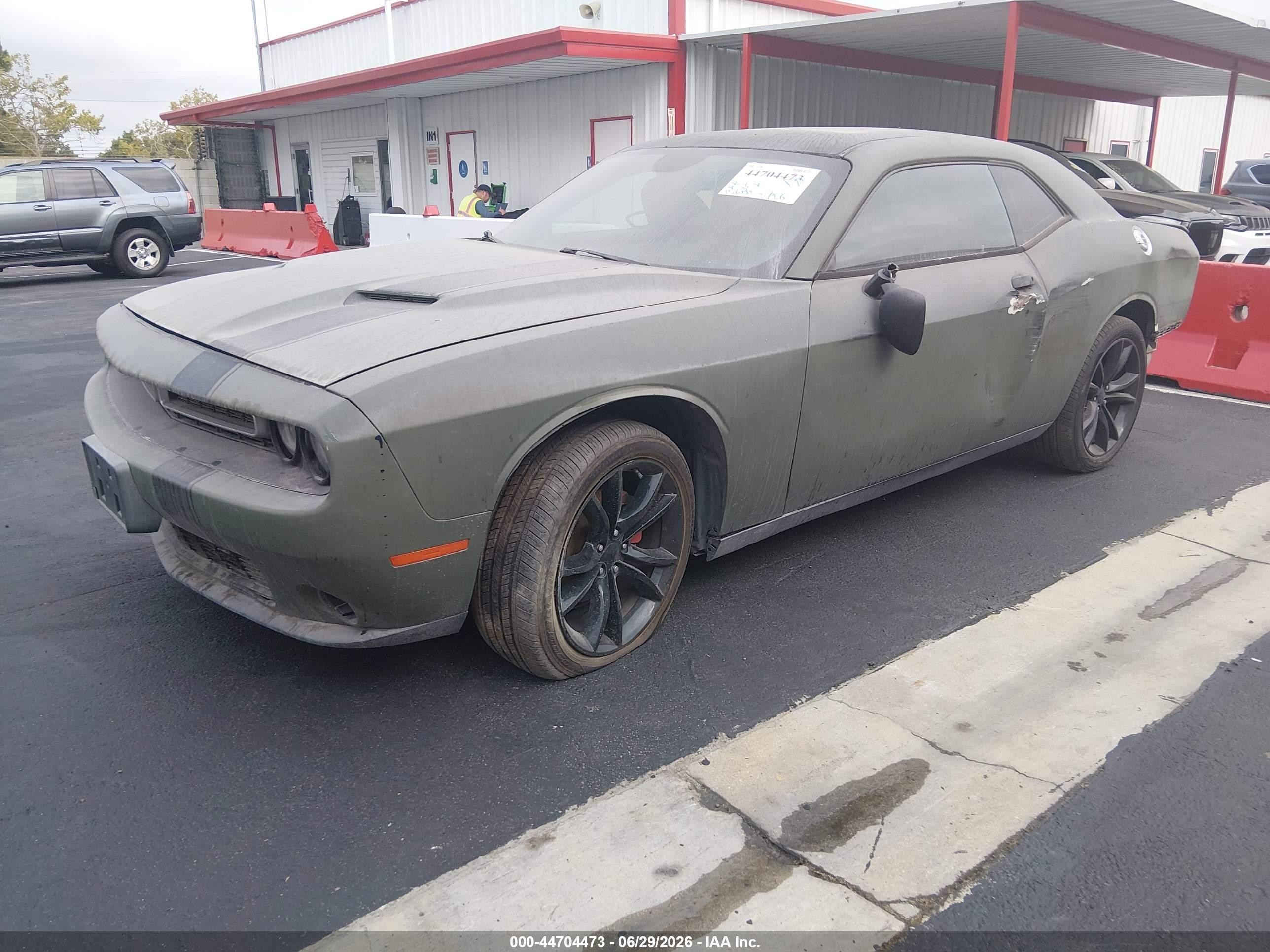 2015 Dodge Challenger Sxt Зеленый vin: 2C3CDZAG5FH723921