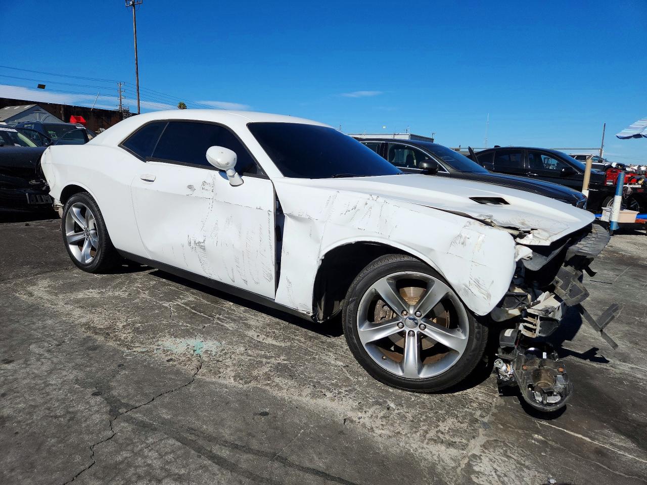 2015 Dodge Challenger Sxt White vin: 2C3CDZAG5FH740346