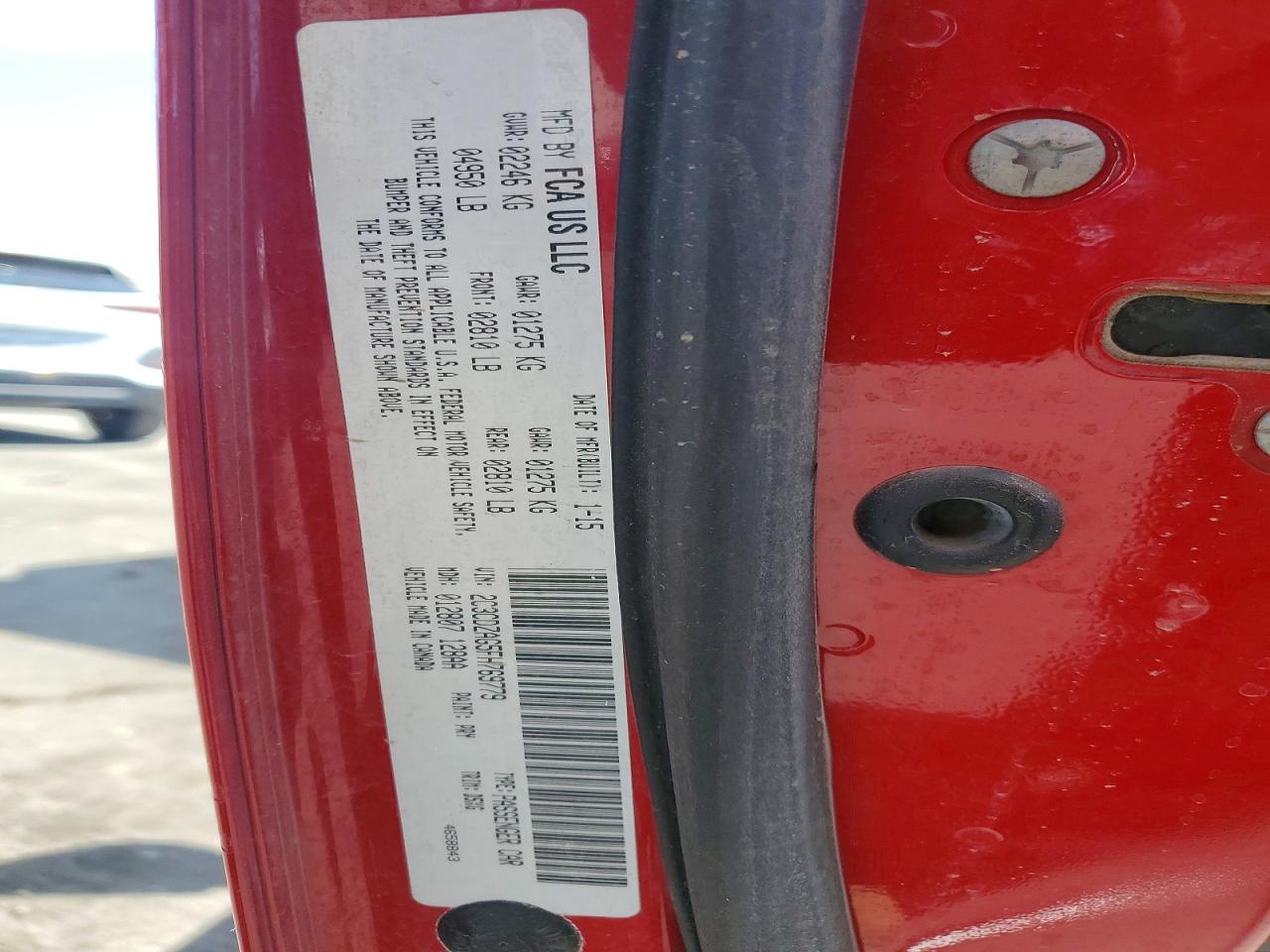 2015 Dodge Challenger Sxt Red vin: 2C3CDZAG5FH769779
