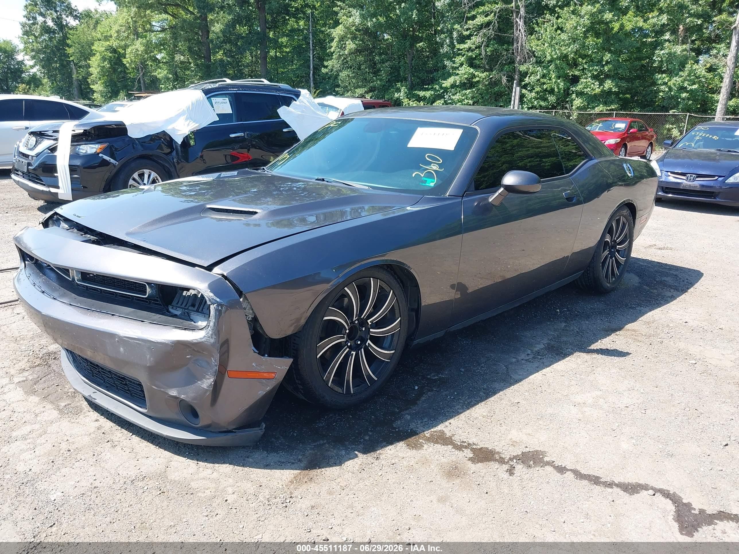 2015 Dodge Challenger Sxt Серый vin: 2C3CDZAG5FH821038