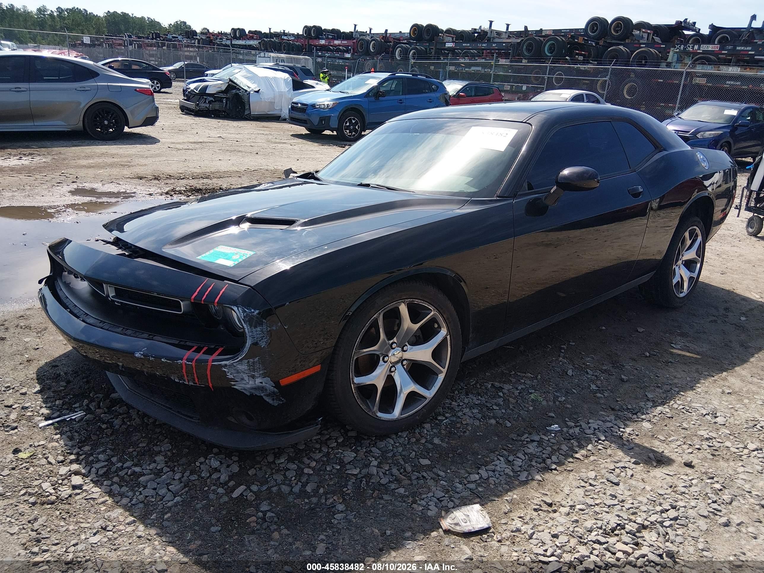 2015 Dodge Challenger Sxt Black vin: 2C3CDZAG5FH869669