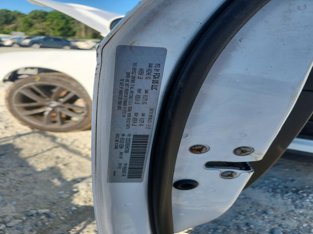 2017 Dodge Challenger Sxt White vin: 2C3CDZAG5HH573960
