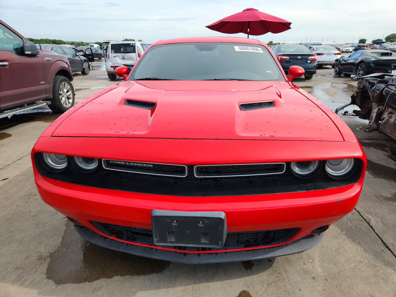 2017 Dodge Challenger Sxt Red vin: 2C3CDZAG5HH636068