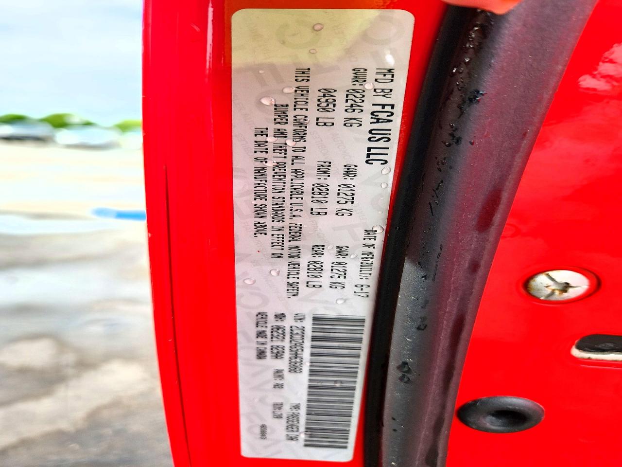 2017 Dodge Challenger Sxt Red vin: 2C3CDZAG5HH636068