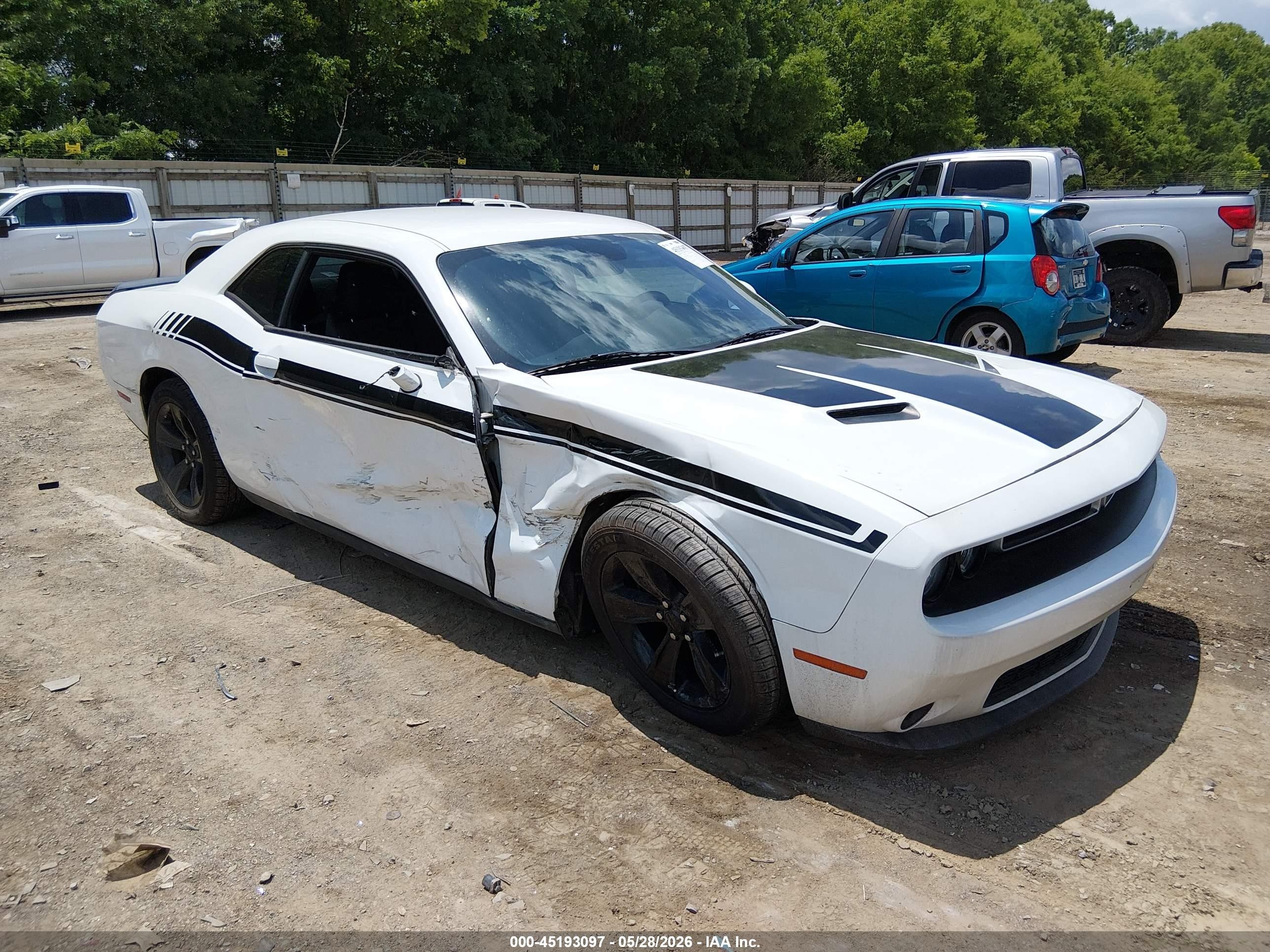 2015 Dodge Challenger Sxt White vin: 2C3CDZAG6FH821128