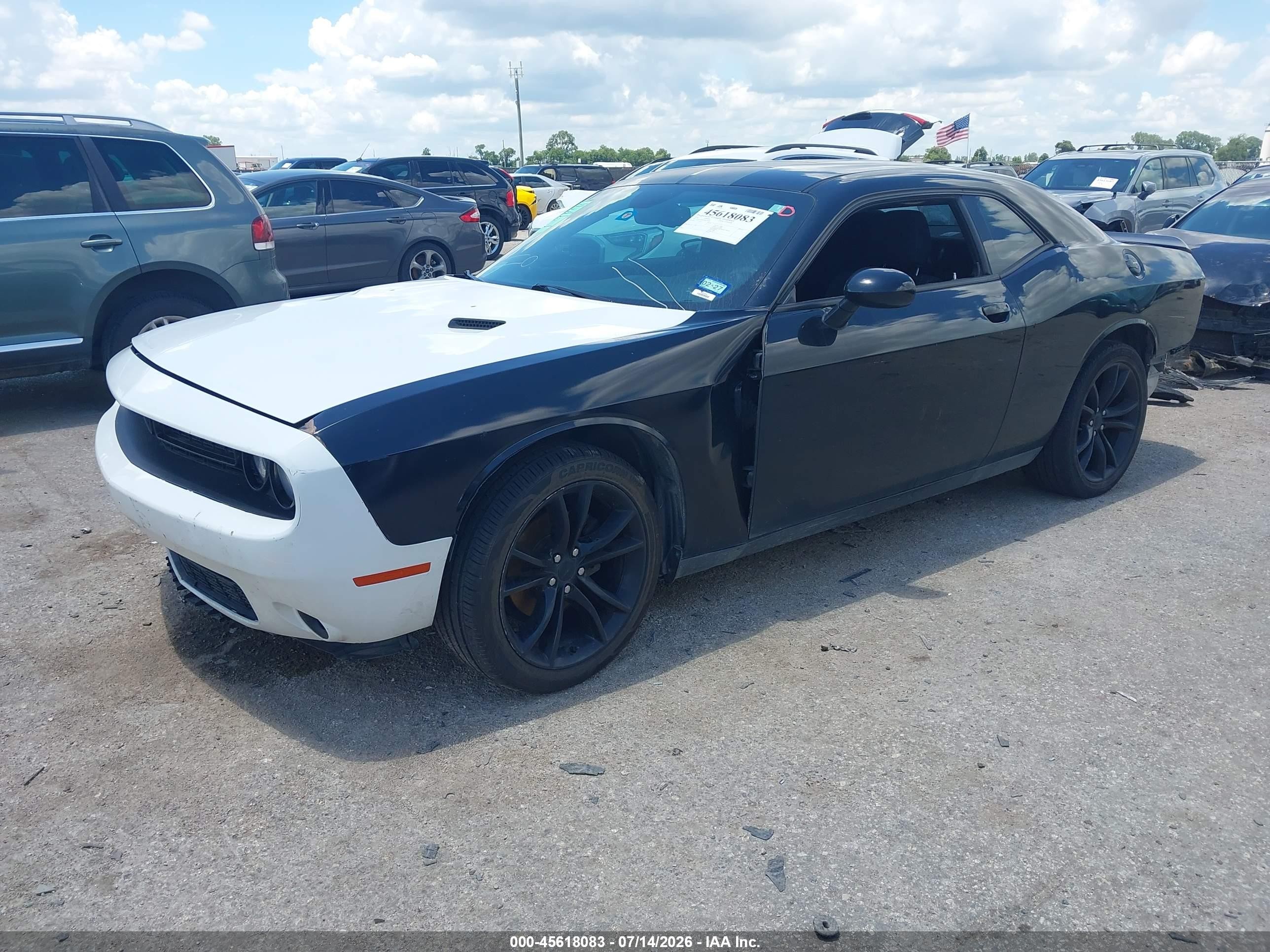2016 Dodge Challenger Sxt Black vin: 2C3CDZAG6GH279918