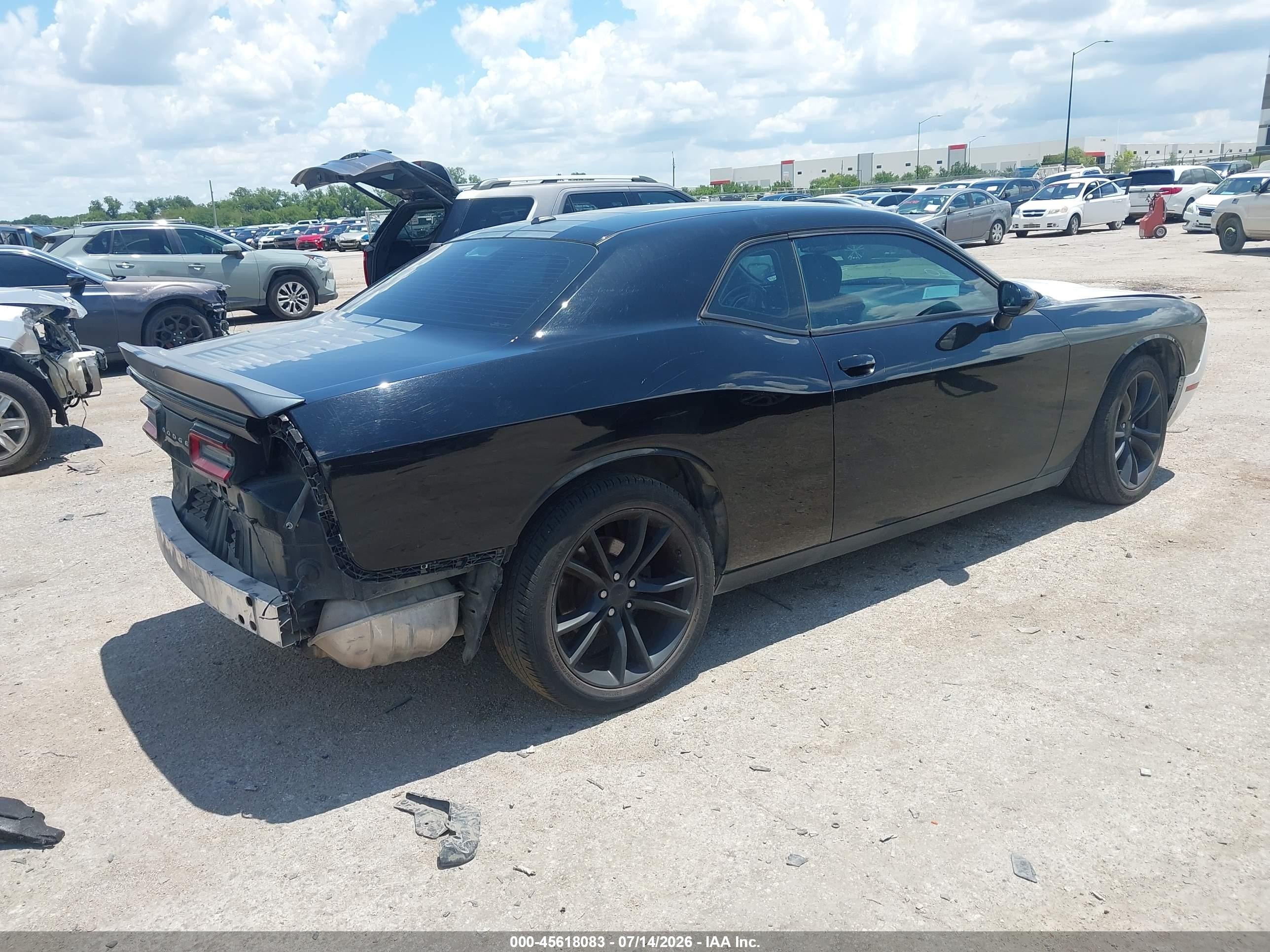 2016 Dodge Challenger Sxt Black vin: 2C3CDZAG6GH279918