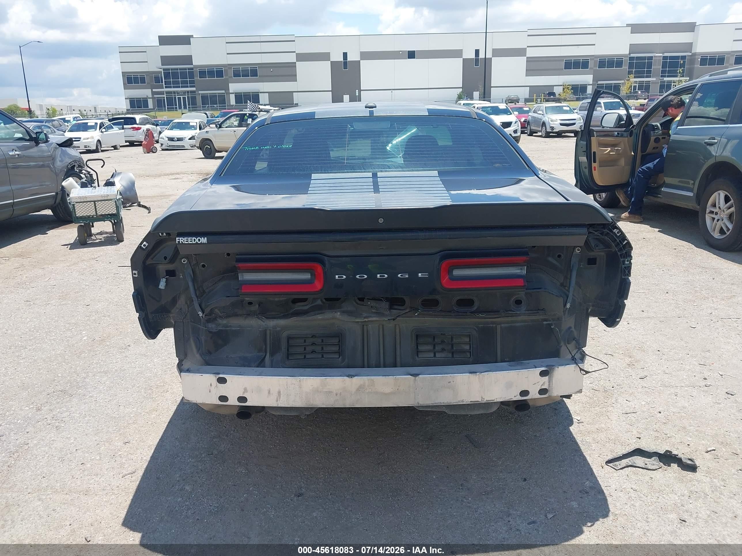 2016 Dodge Challenger Sxt Black vin: 2C3CDZAG6GH279918