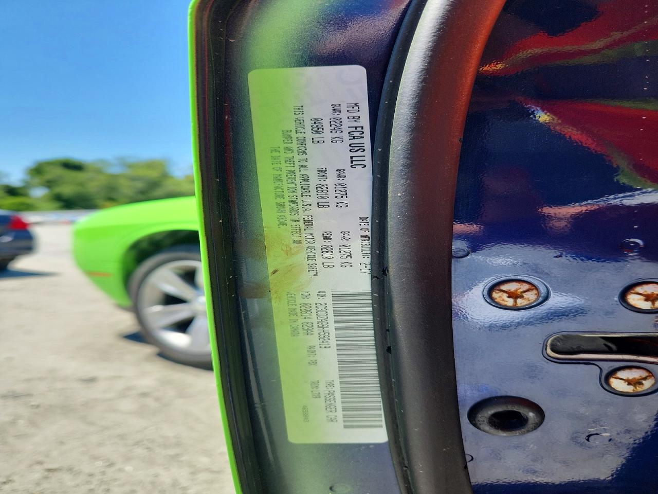 2017 Dodge Challenger Sxt Зеленый vin: 2C3CDZAG6HH592419