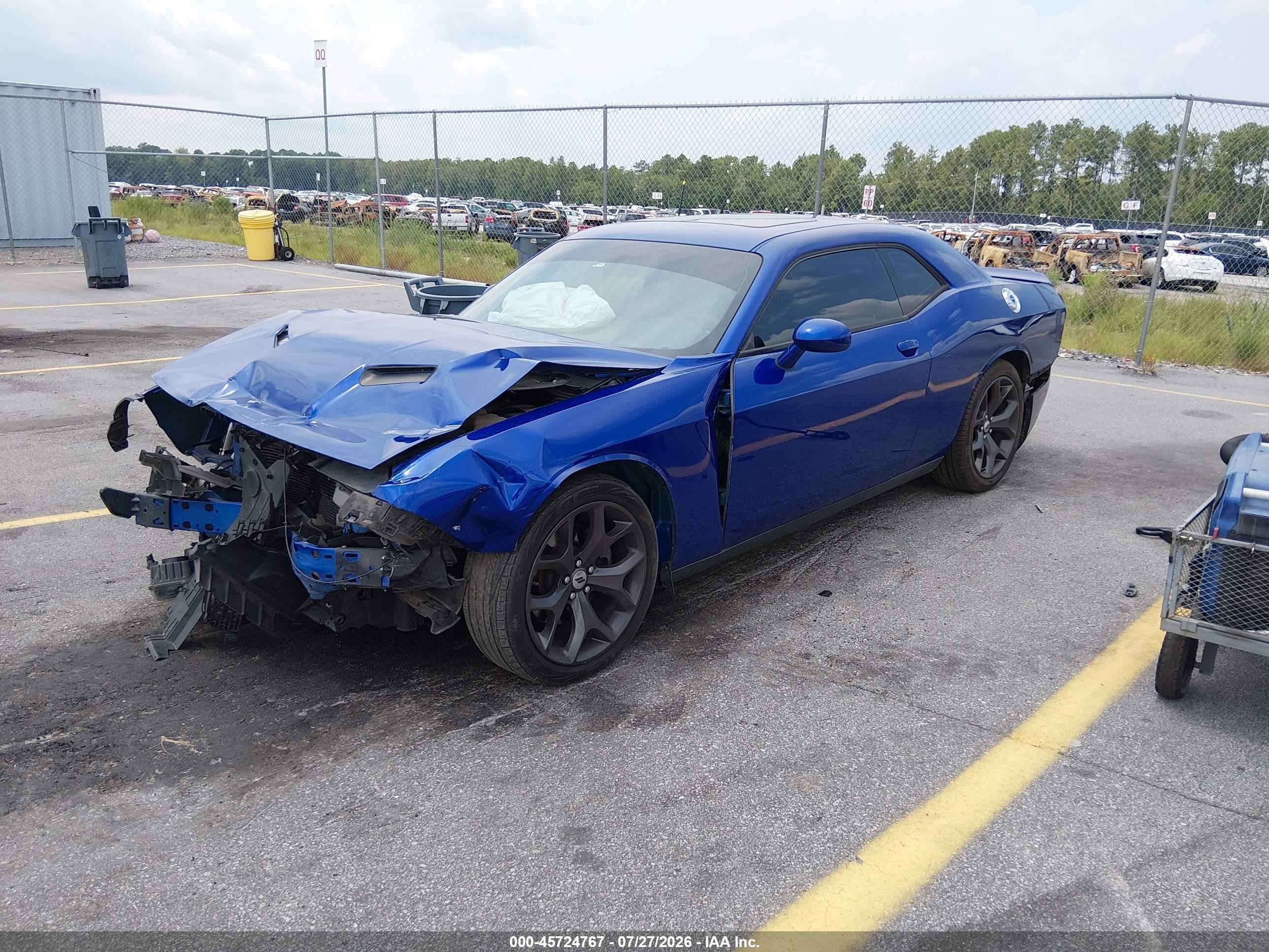 2018 Dodge Challenger Sxt Blue vin: 2C3CDZAG6JH255383