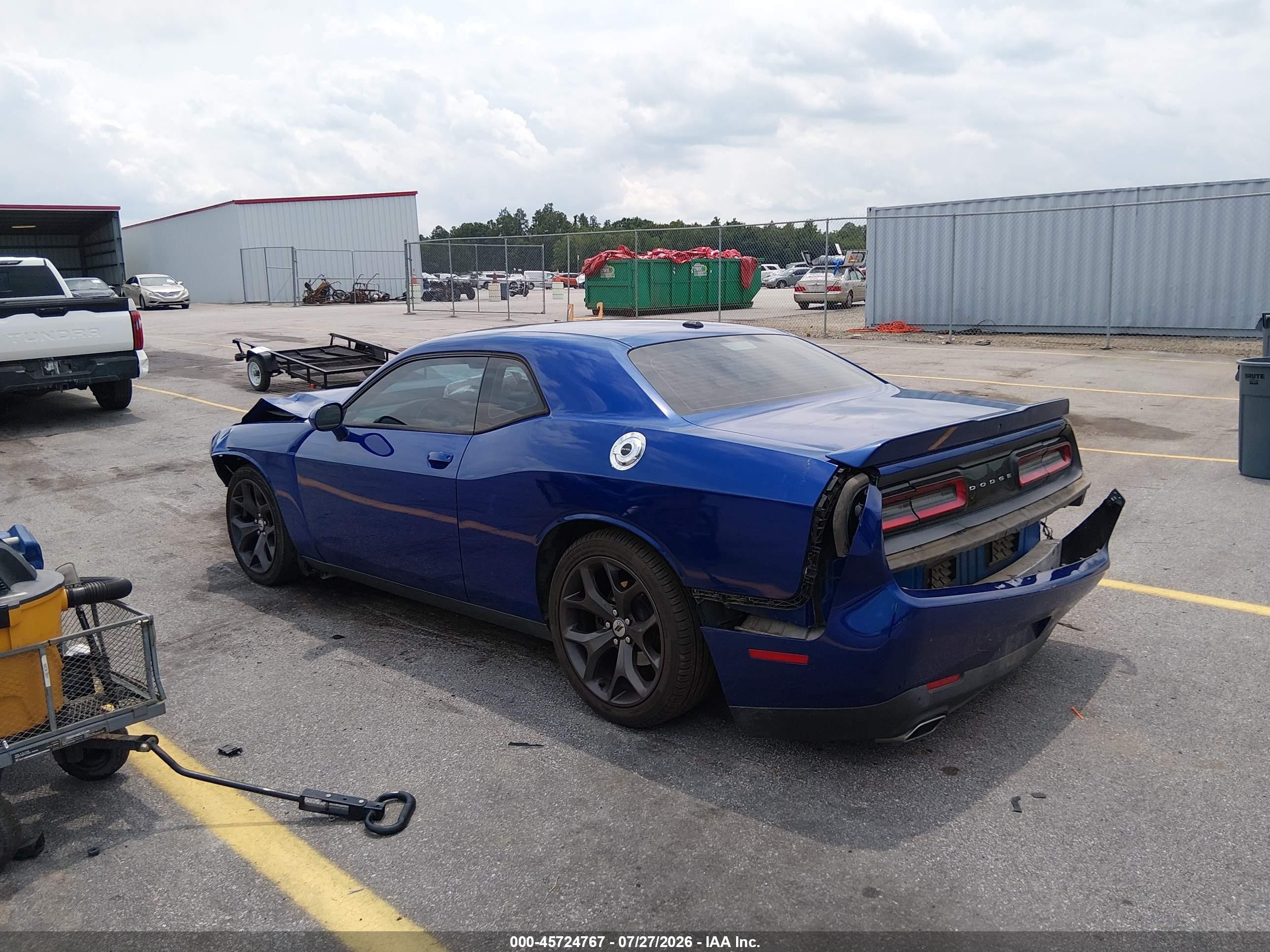 2018 Dodge Challenger Sxt Blue vin: 2C3CDZAG6JH255383