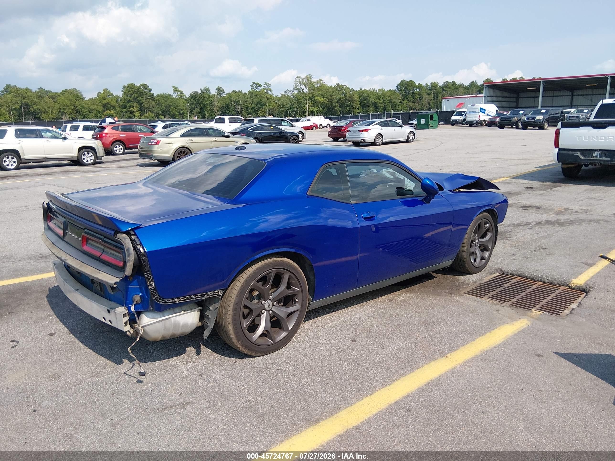 2018 Dodge Challenger Sxt Blue vin: 2C3CDZAG6JH255383