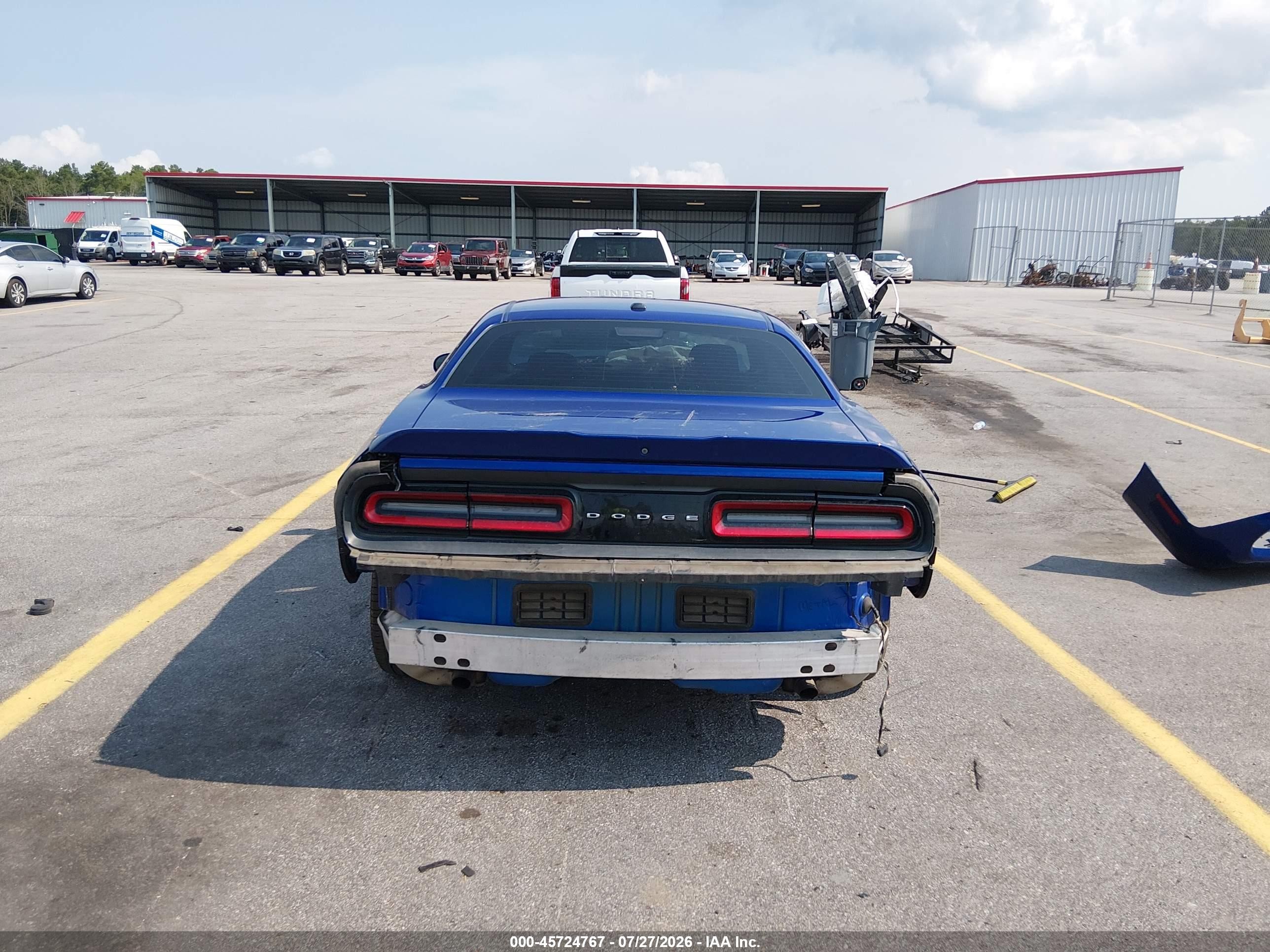 2018 Dodge Challenger Sxt Blue vin: 2C3CDZAG6JH255383