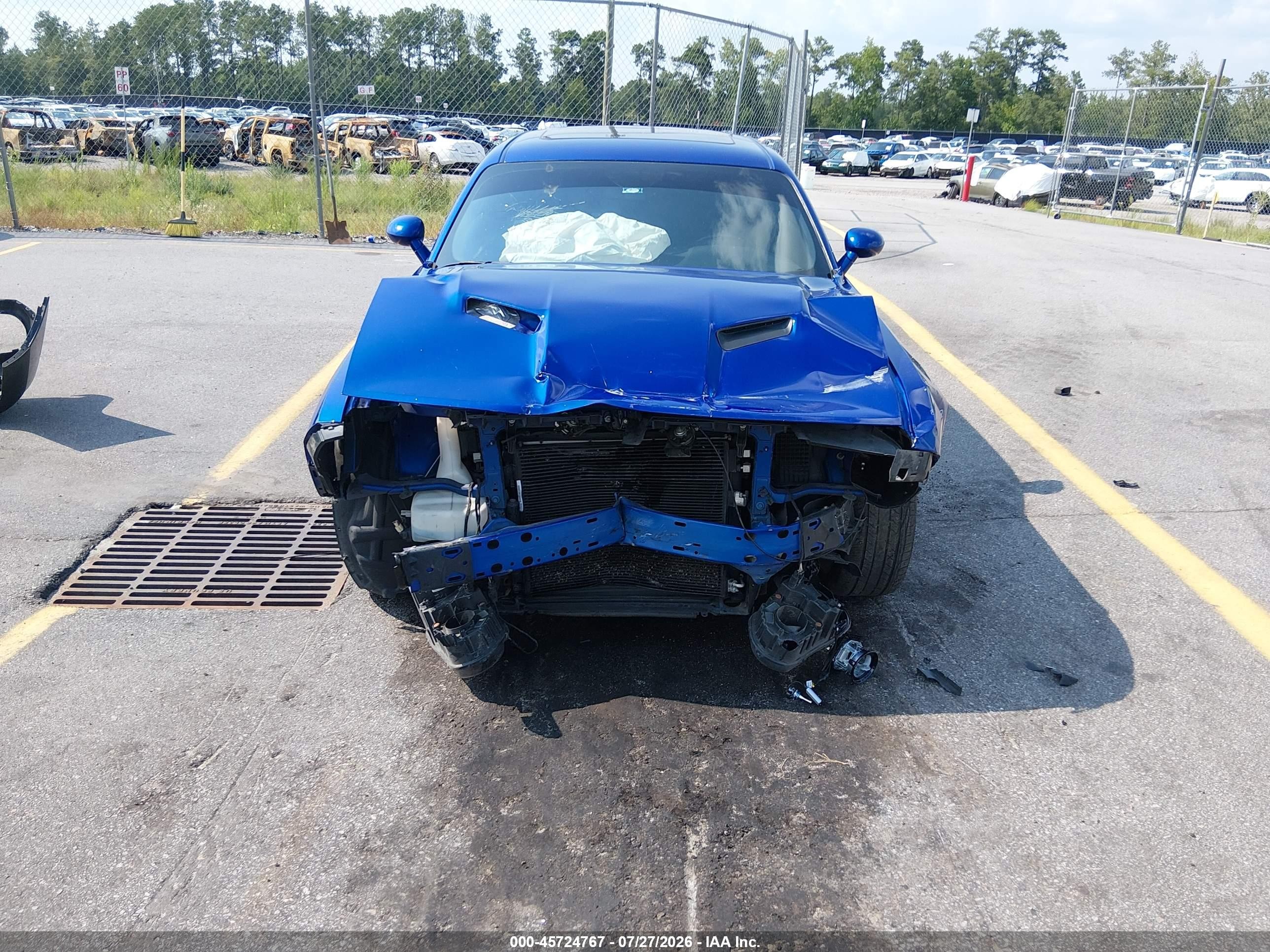 2018 Dodge Challenger Sxt Blue vin: 2C3CDZAG6JH255383