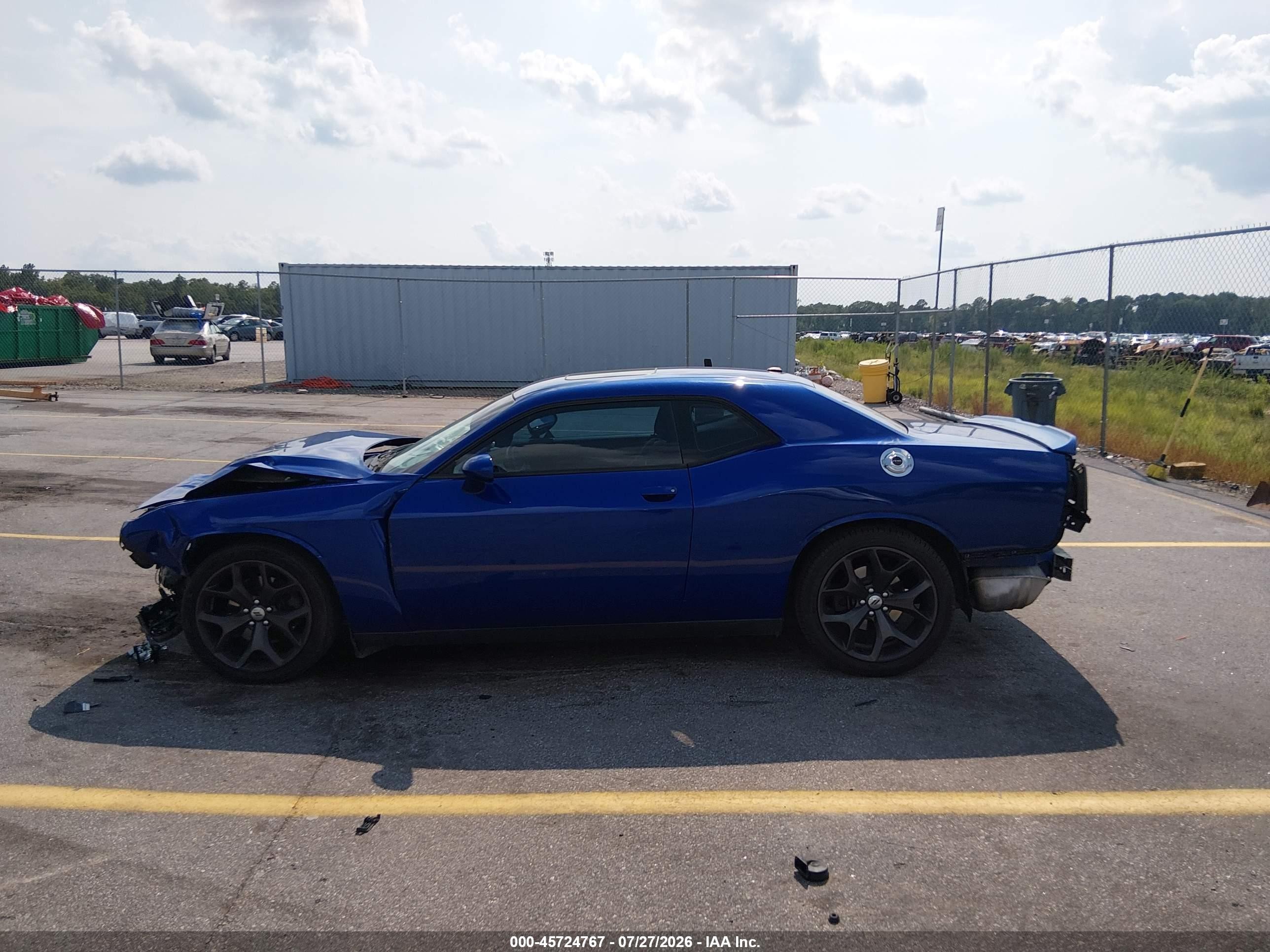 2018 Dodge Challenger Sxt Blue vin: 2C3CDZAG6JH255383