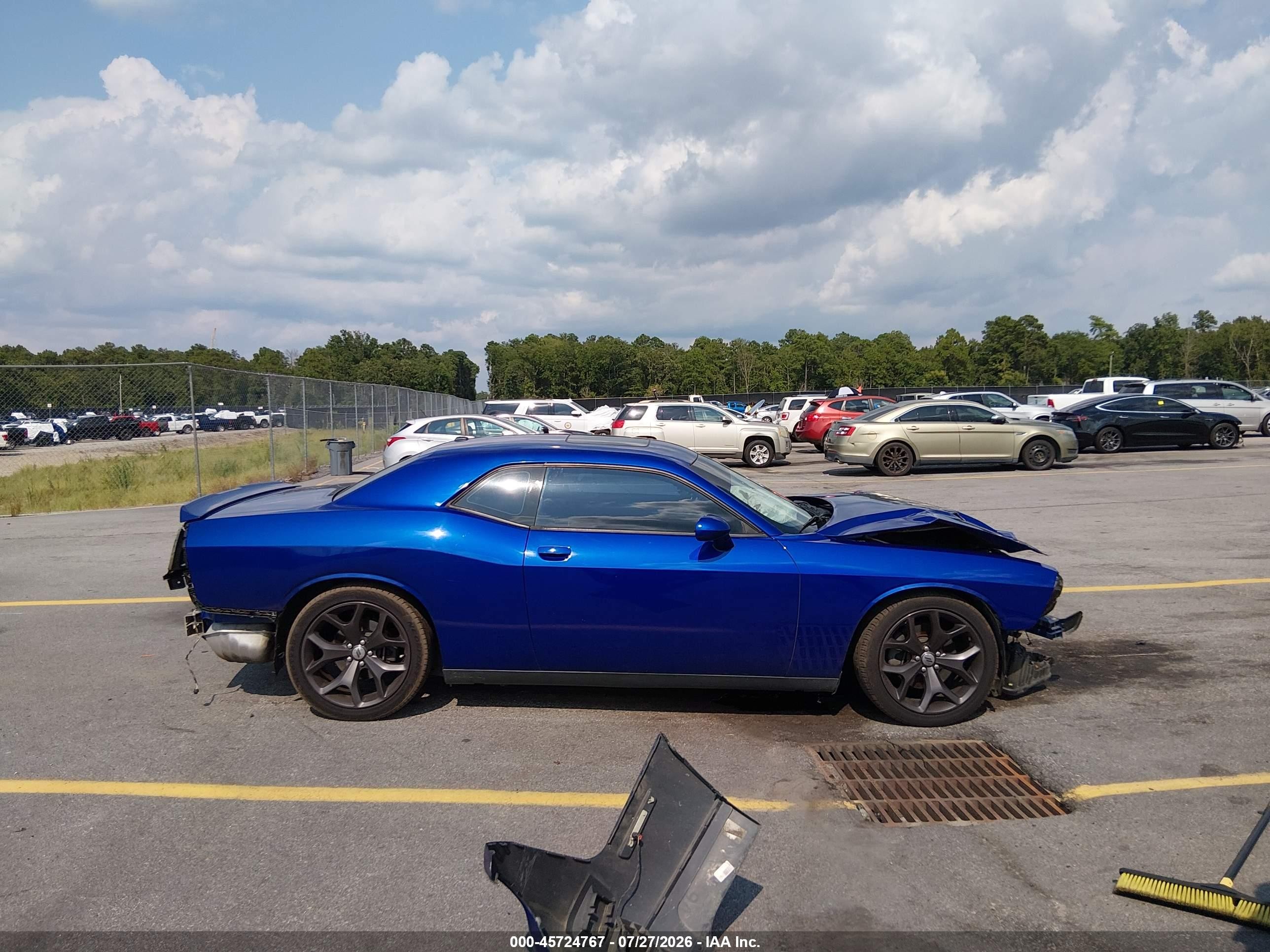 2018 Dodge Challenger Sxt Blue vin: 2C3CDZAG6JH255383