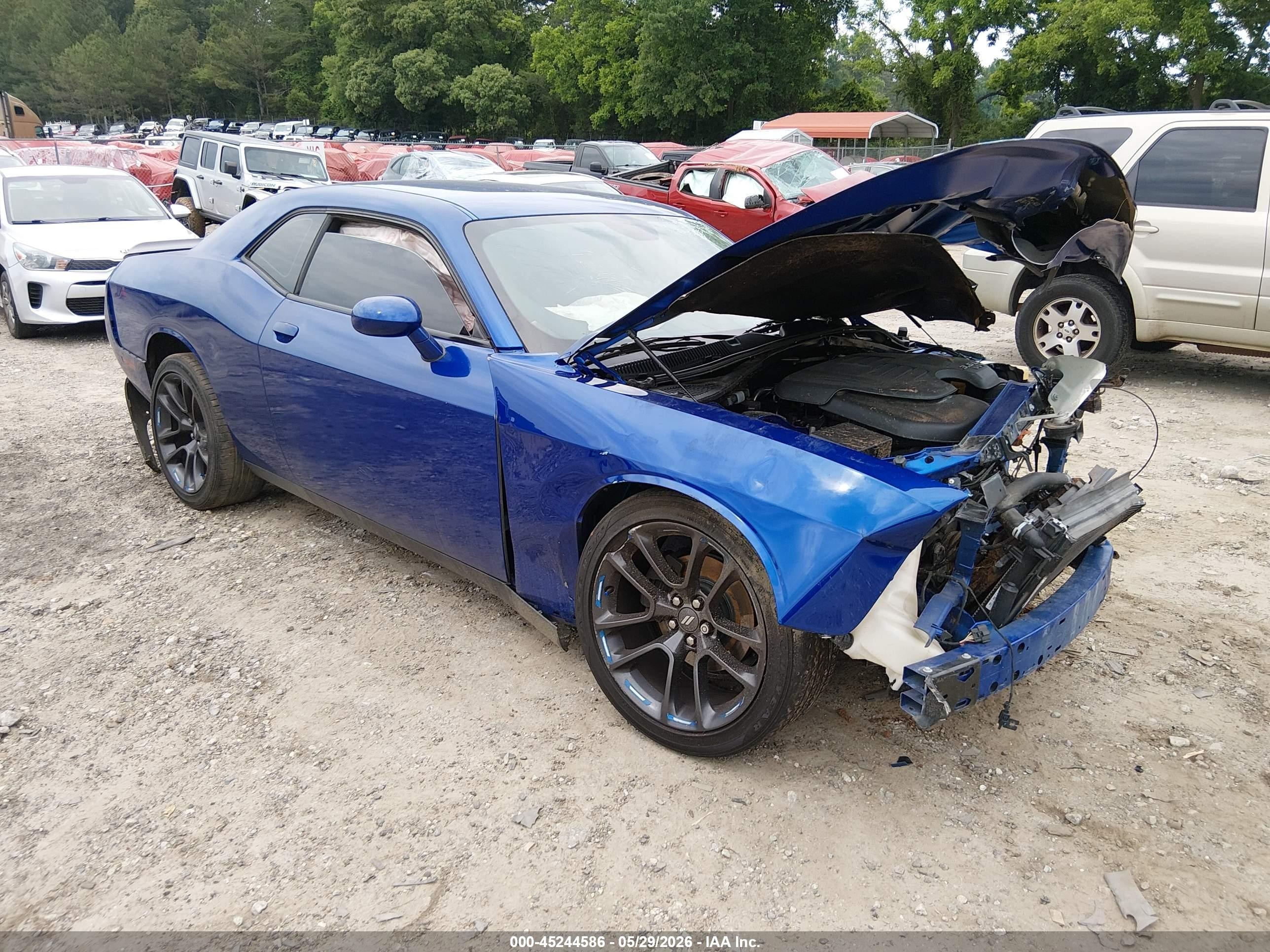 2018 Dodge Challenger Sxt Blue vin: 2C3CDZAG6JH310883