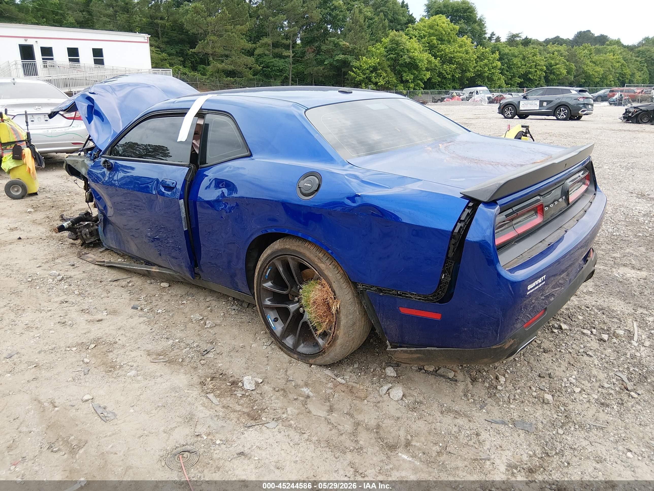 2018 Dodge Challenger Sxt Blue vin: 2C3CDZAG6JH310883