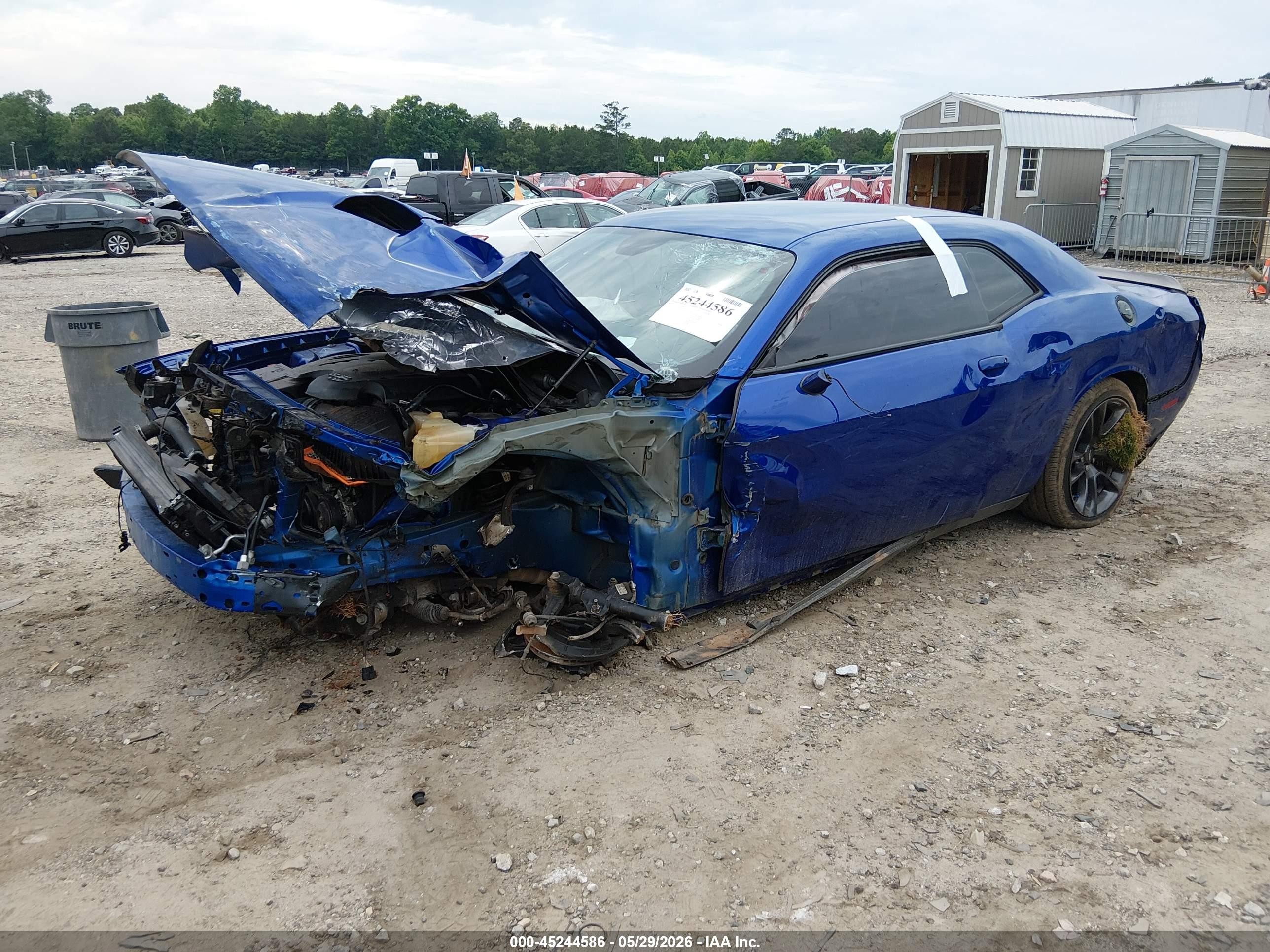 2018 Dodge Challenger Sxt Blue vin: 2C3CDZAG6JH310883