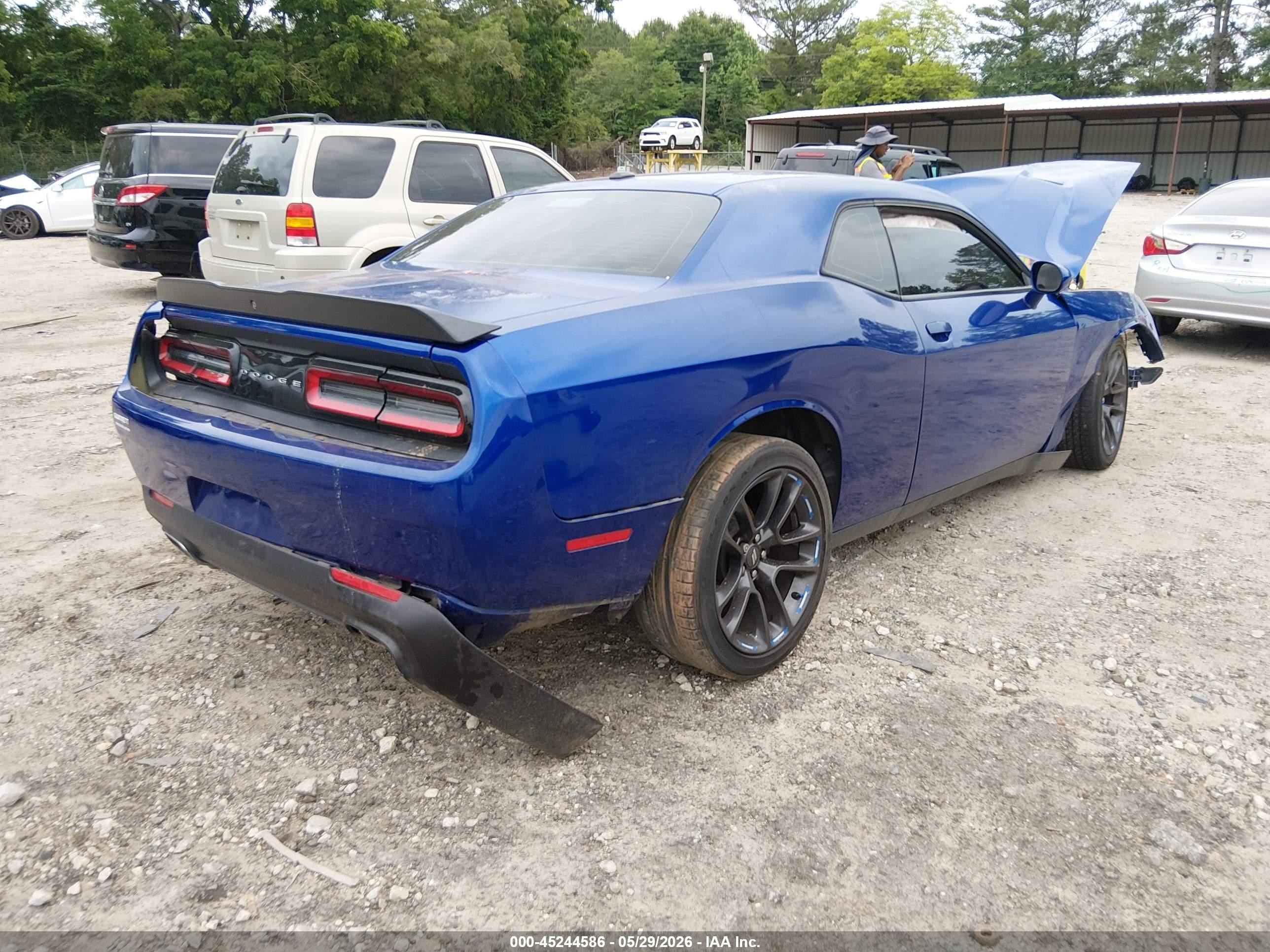 2018 Dodge Challenger Sxt Blue vin: 2C3CDZAG6JH310883