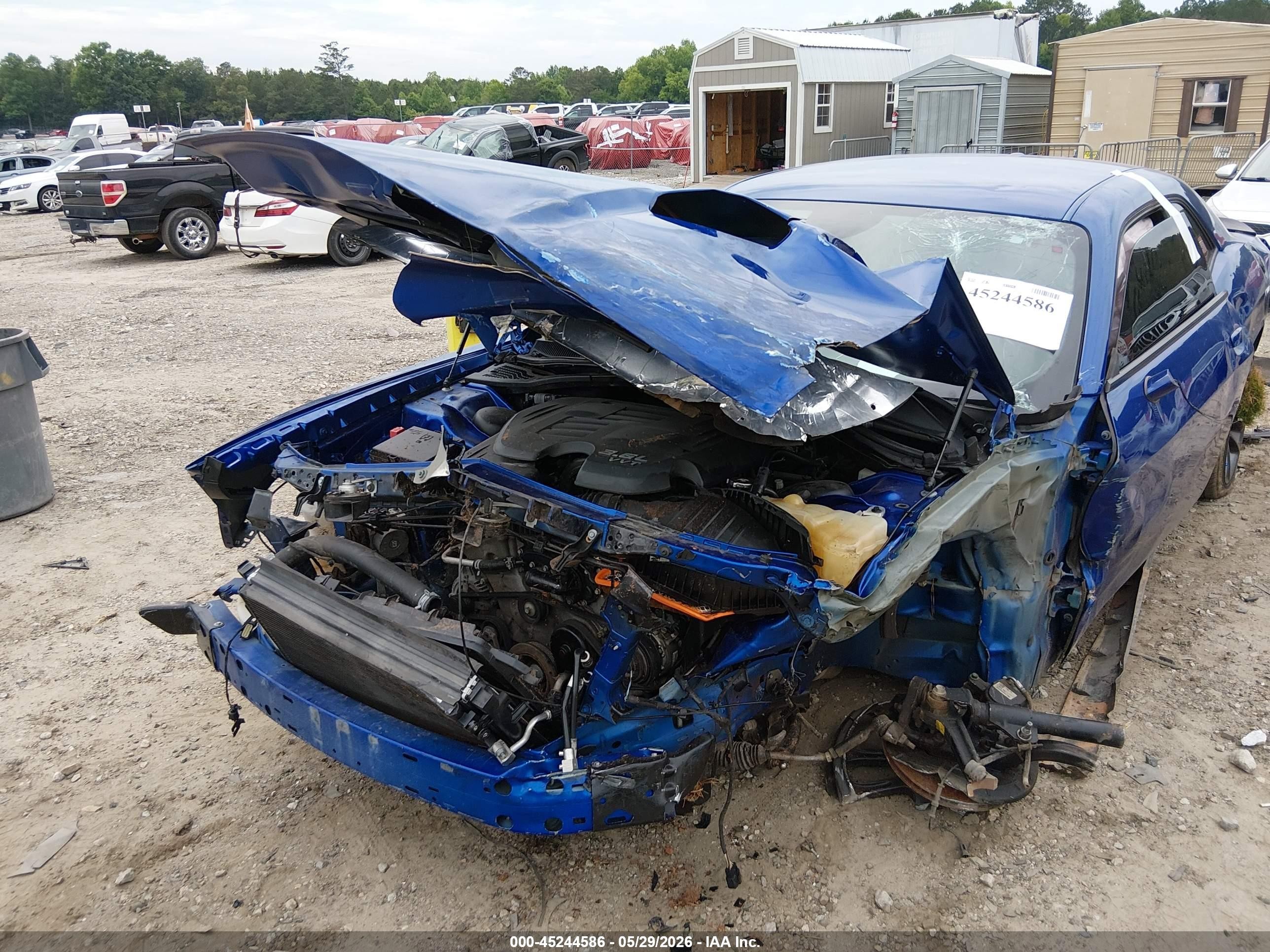 2018 Dodge Challenger Sxt Blue vin: 2C3CDZAG6JH310883