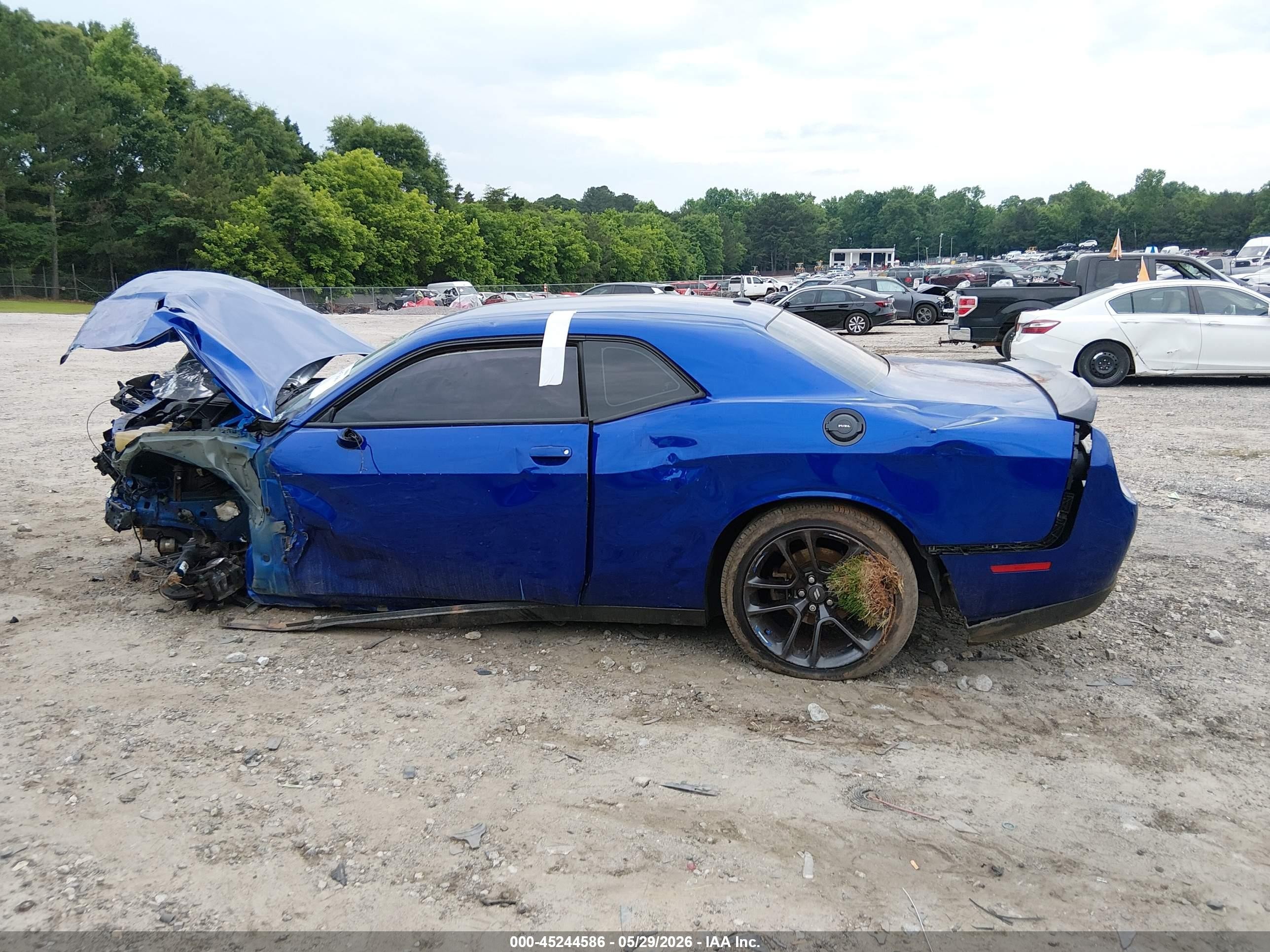 2018 Dodge Challenger Sxt Blue vin: 2C3CDZAG6JH310883
