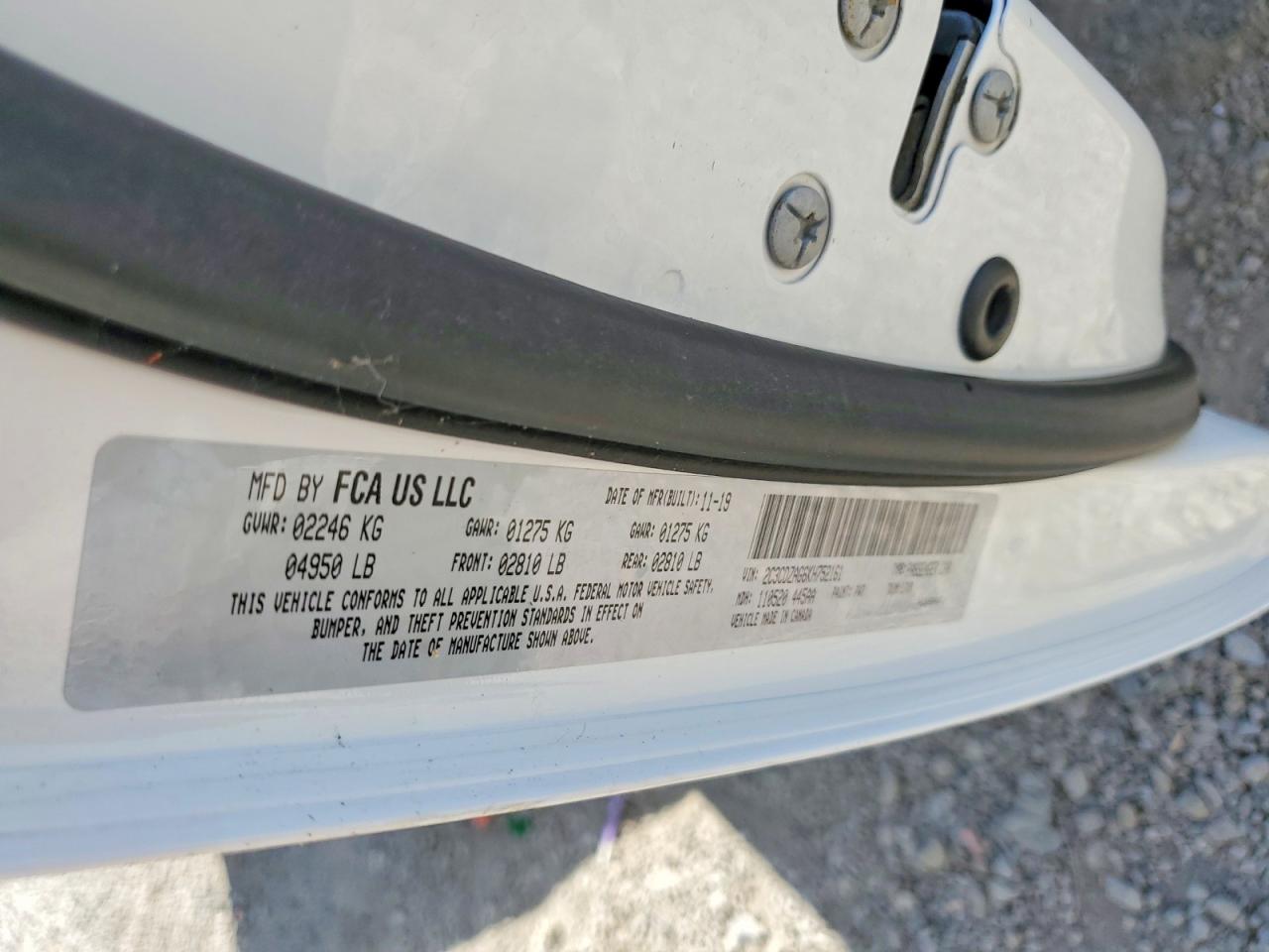 2019 Dodge Challenger Sxt White vin: 2C3CDZAG6KH752161