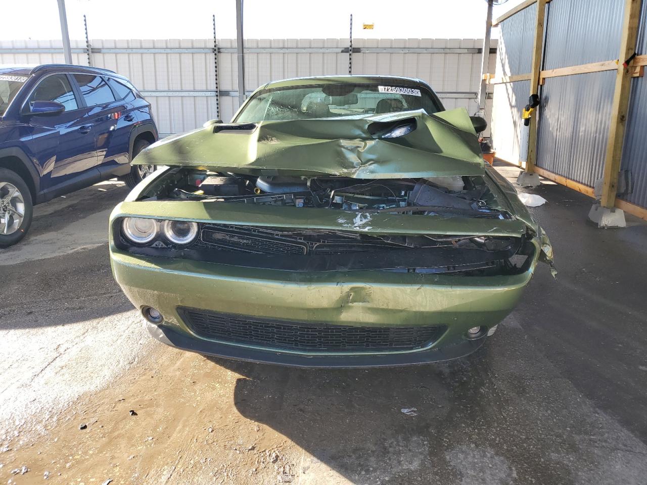 2022 Dodge Challenger Sxt Green vin: 2C3CDZAG6NH238525
