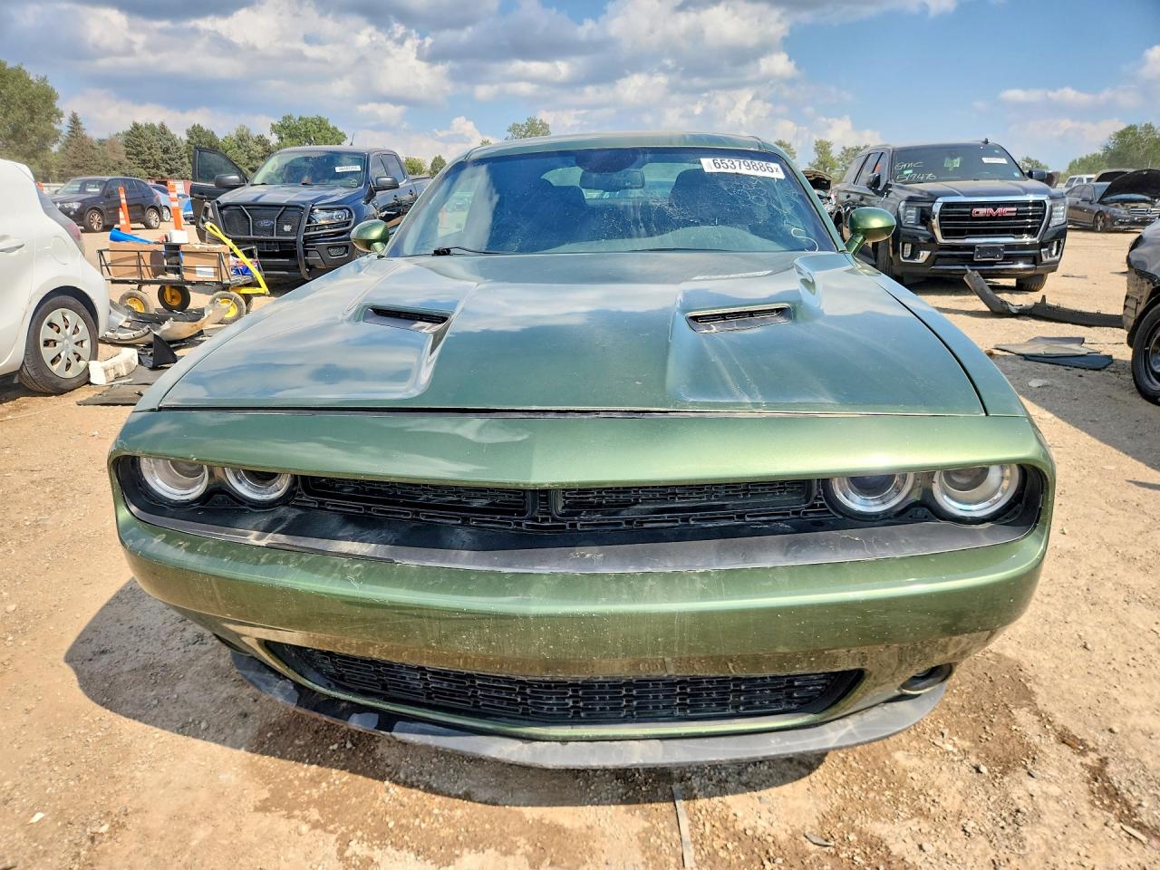 2022 Dodge Challenger Sxt Green vin: 2C3CDZAG6NH238525