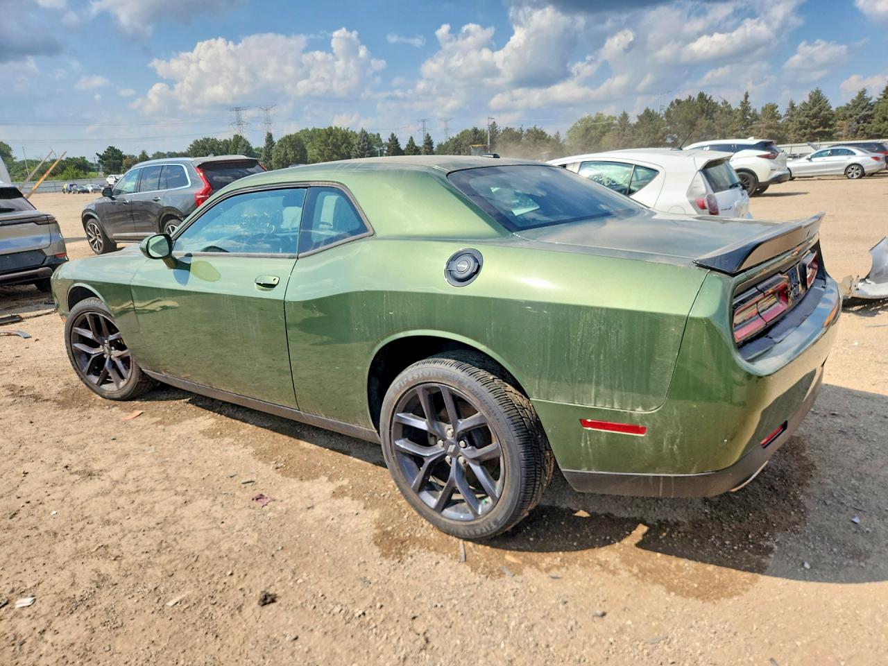 2022 Dodge Challenger Sxt Green vin: 2C3CDZAG6NH238525