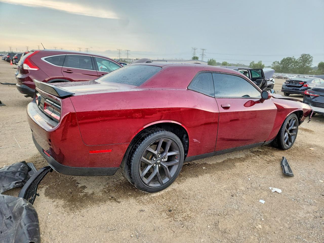 2023 Dodge Challenger Sxt Maroon vin: 2C3CDZAG6PH642024