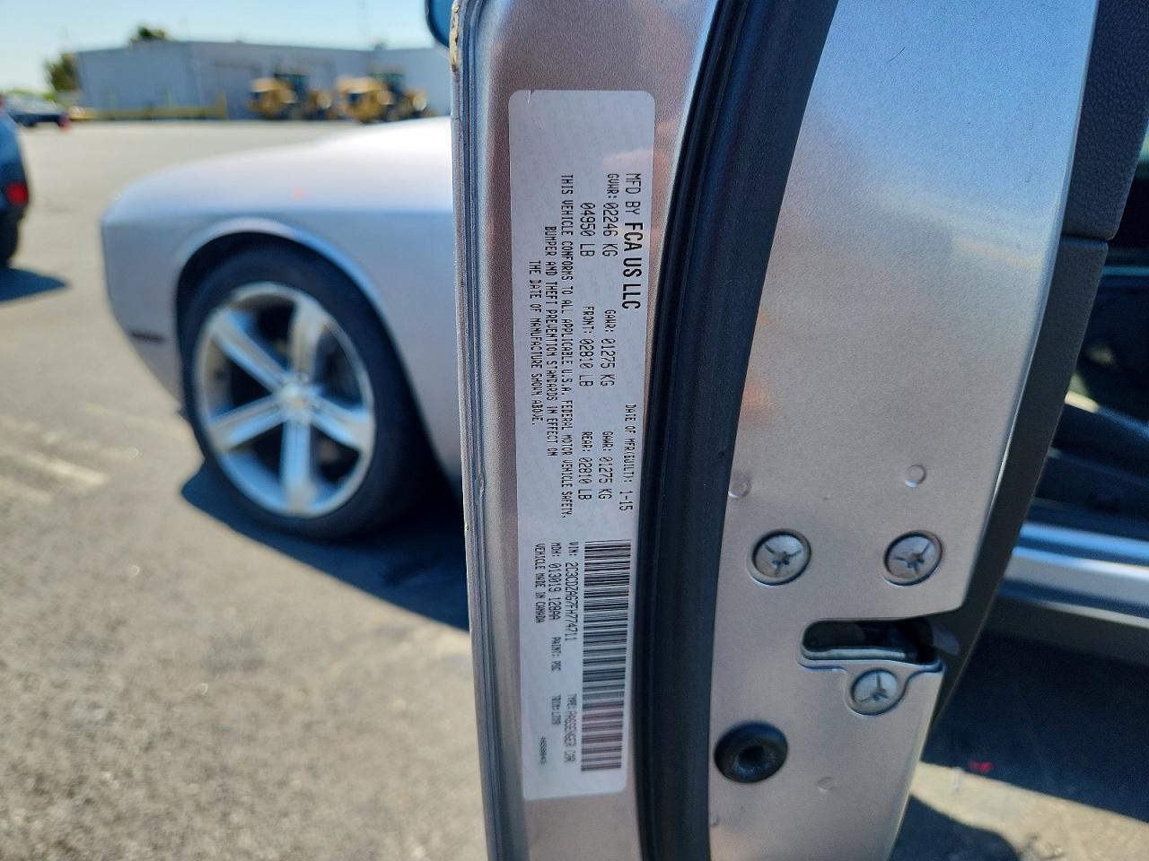 2015 Dodge Challenger Sxt Silver vin: 2C3CDZAG7FH774711