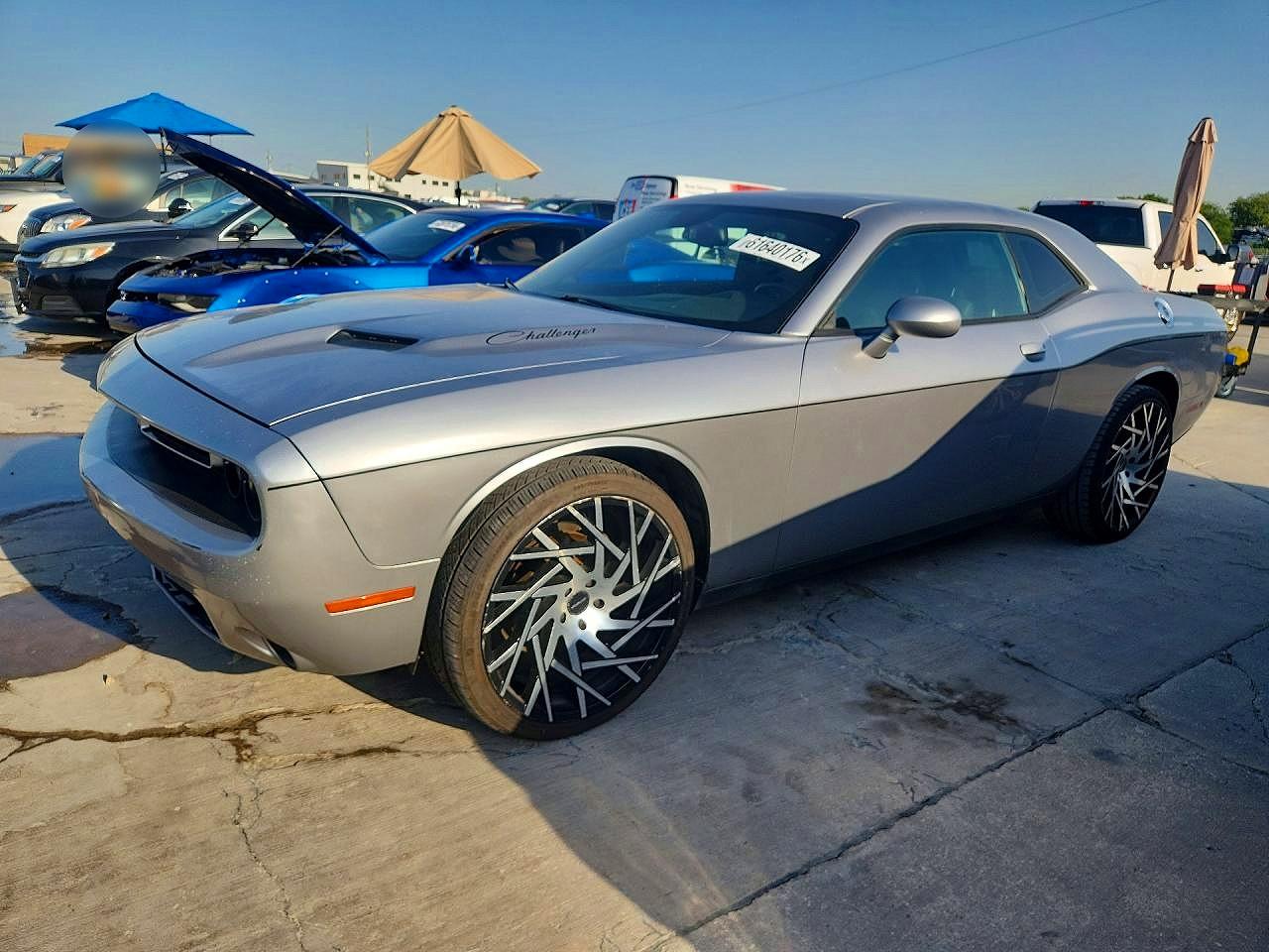 2015 Dodge Challenger Sxt Gray vin: 2C3CDZAG7FH873366
