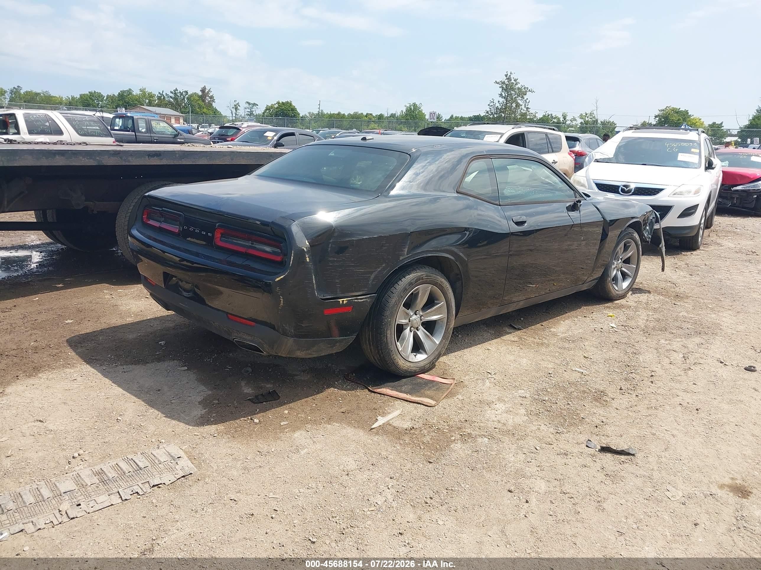 2015 Dodge Challenger Sxt Black vin: 2C3CDZAG7FH877448