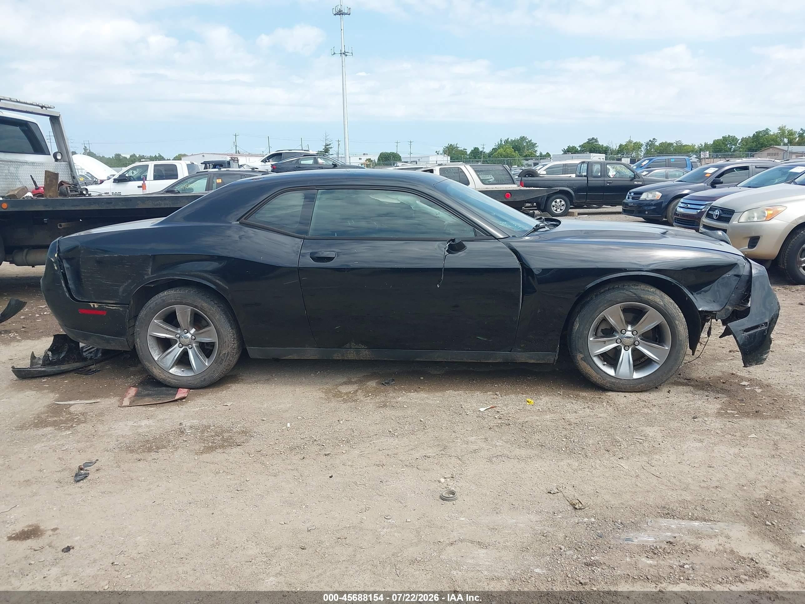 2015 Dodge Challenger Sxt Black vin: 2C3CDZAG7FH877448