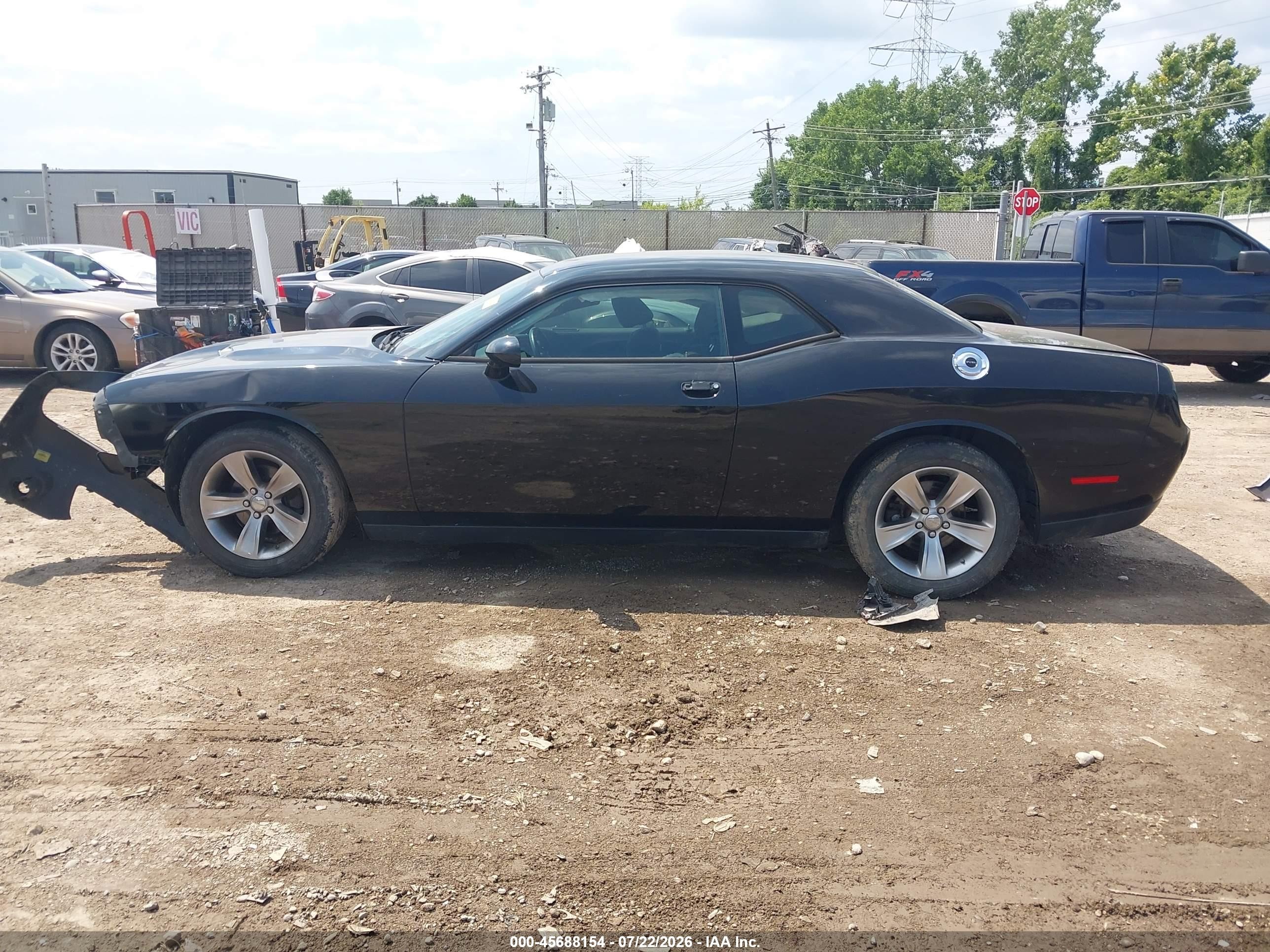 2015 Dodge Challenger Sxt Black vin: 2C3CDZAG7FH877448