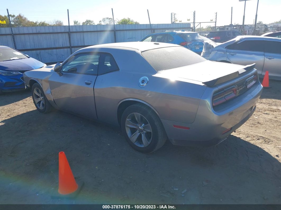 2015 Dodge Challenger Sxt Or R/t Gray vin: 2C3CDZAG7FH894606