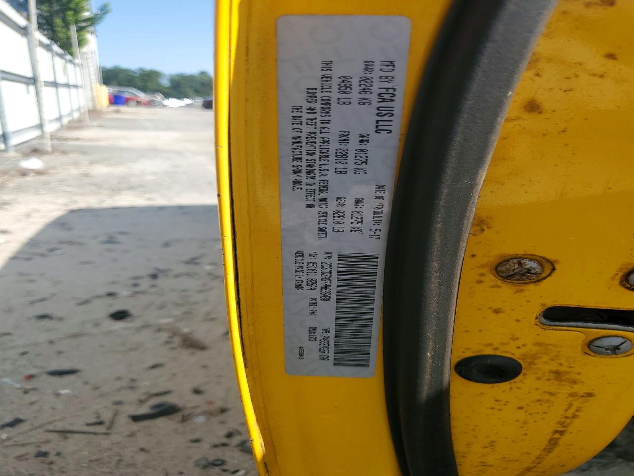 2017 Dodge Challenger Sxt Yellow vin: 2C3CDZAG7HH636430