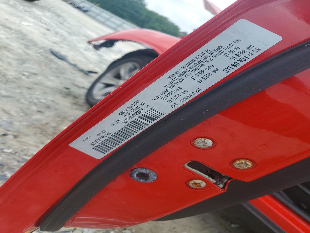 2018 Dodge Challenger Sxt Red vin: 2C3CDZAG7JH116220