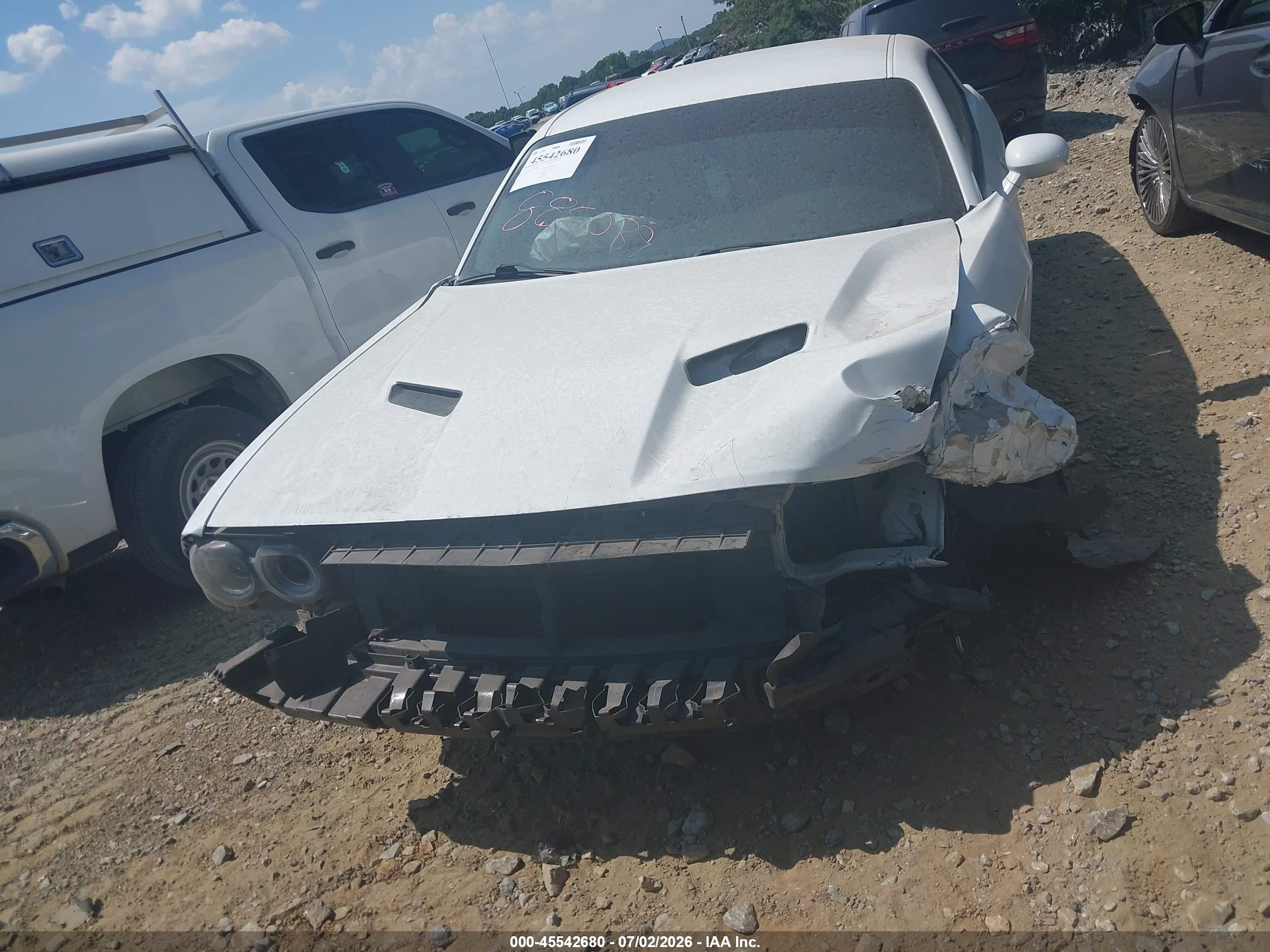 2015 Dodge Challenger Sxt White vin: 2C3CDZAG8FH885039