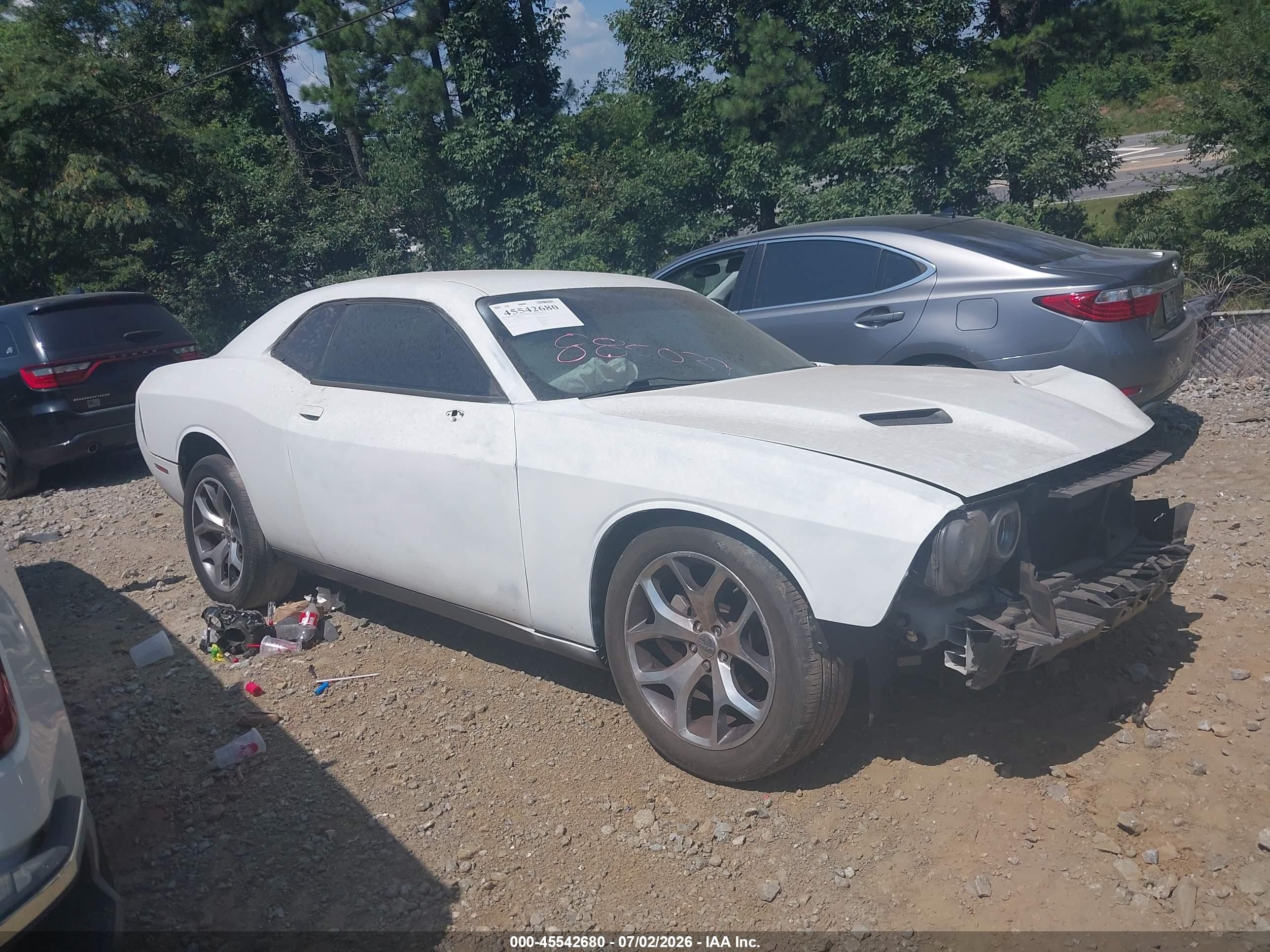2015 Dodge Challenger Sxt White vin: 2C3CDZAG8FH885039