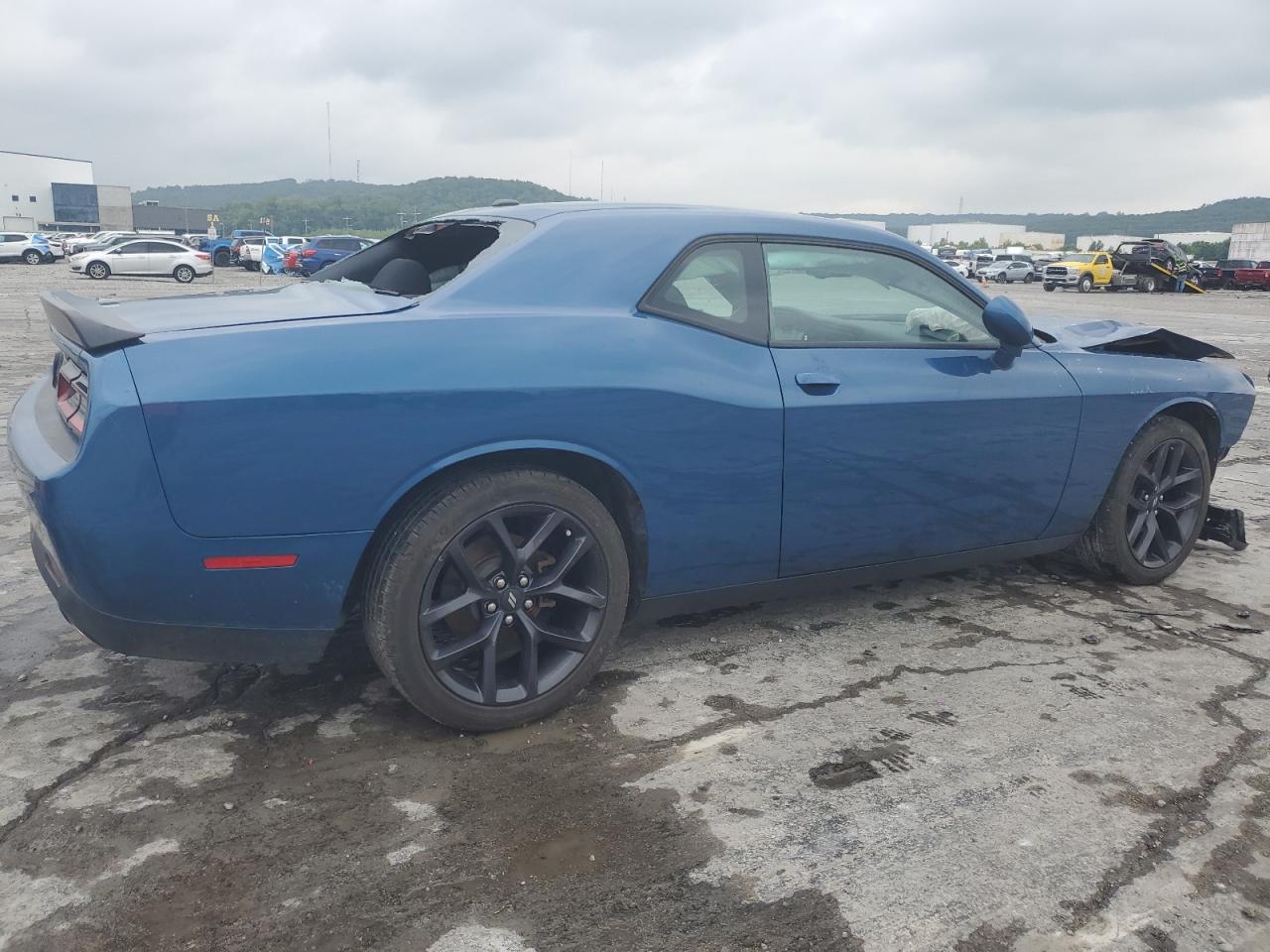 2020 Dodge Challenger Sxt Синий vin: 2C3CDZAG8LH211033