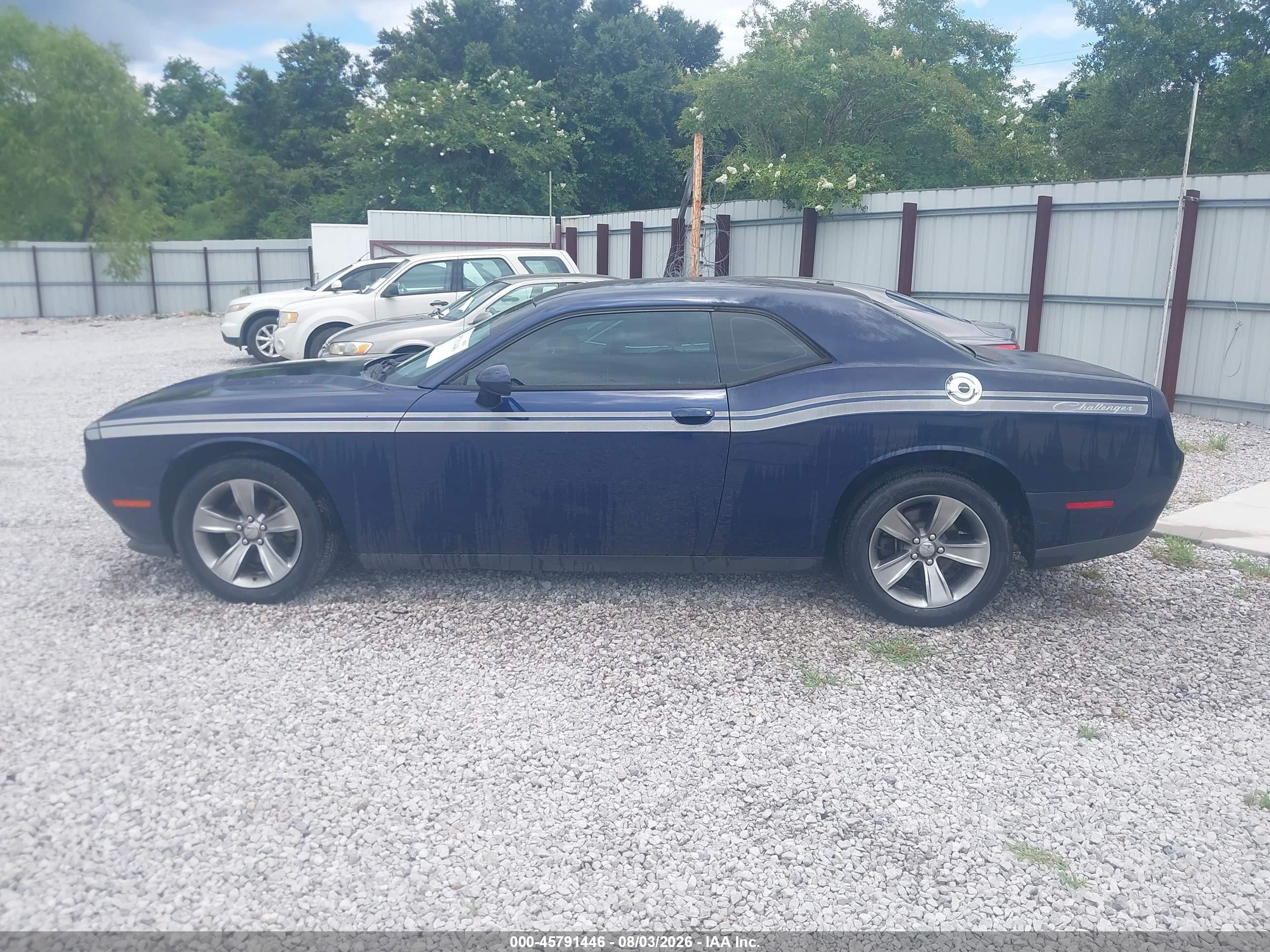 2015 Dodge Challenger Sxt Blue vin: 2C3CDZAG9FH706751