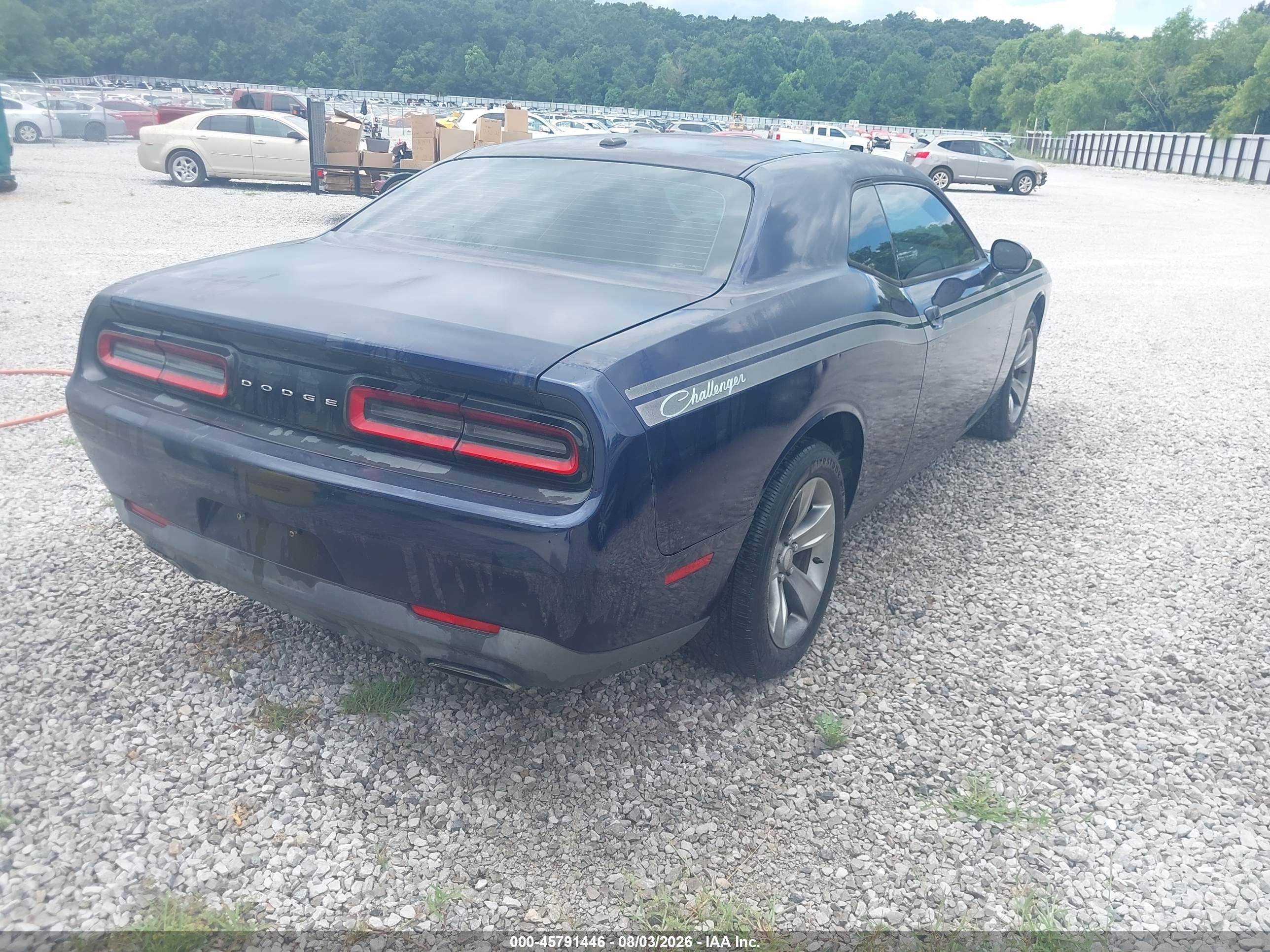 2015 Dodge Challenger Sxt Blue vin: 2C3CDZAG9FH706751